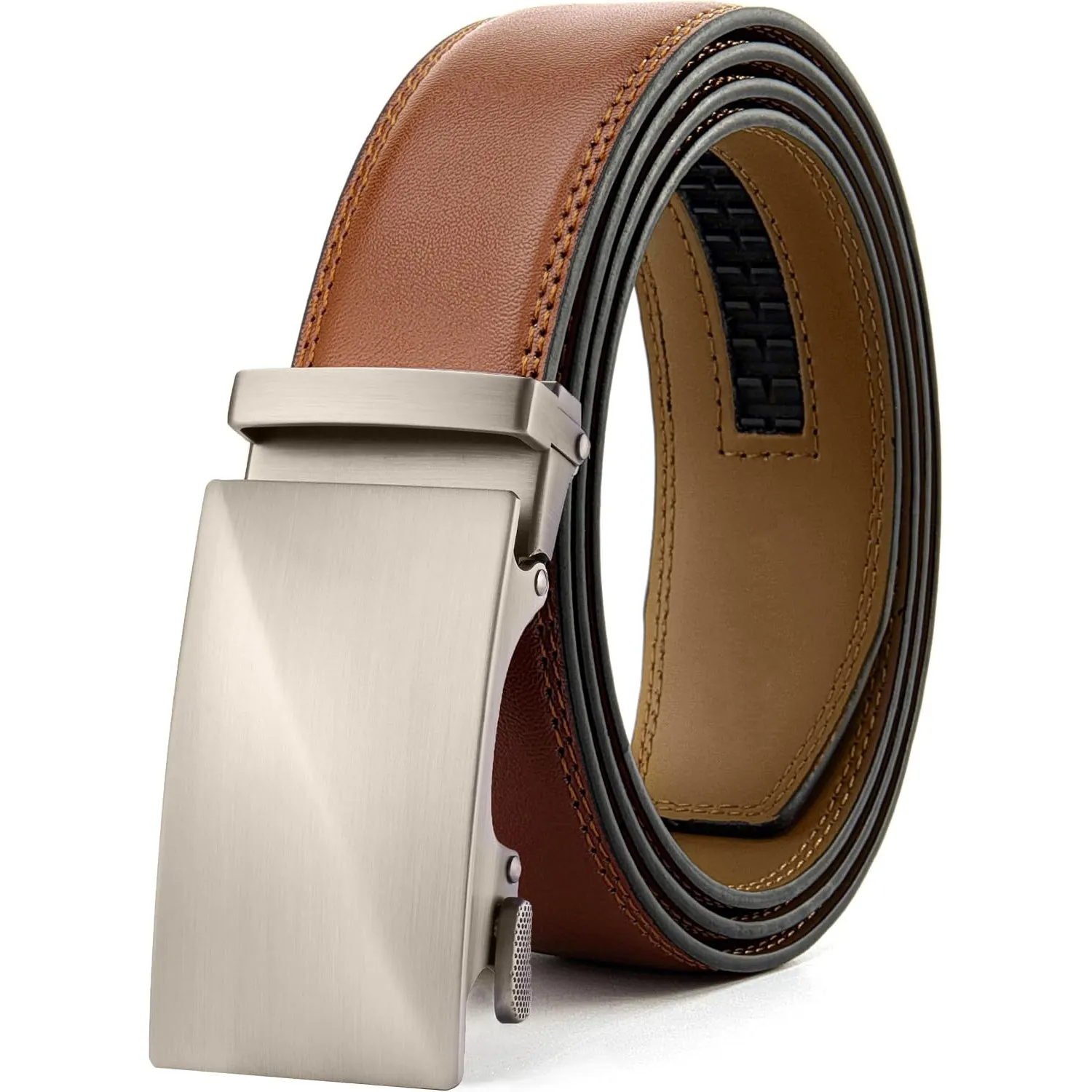 CHAOREN Gürtel Herren, Automatik Ledergürtel Herren 35mm ohne Löcher