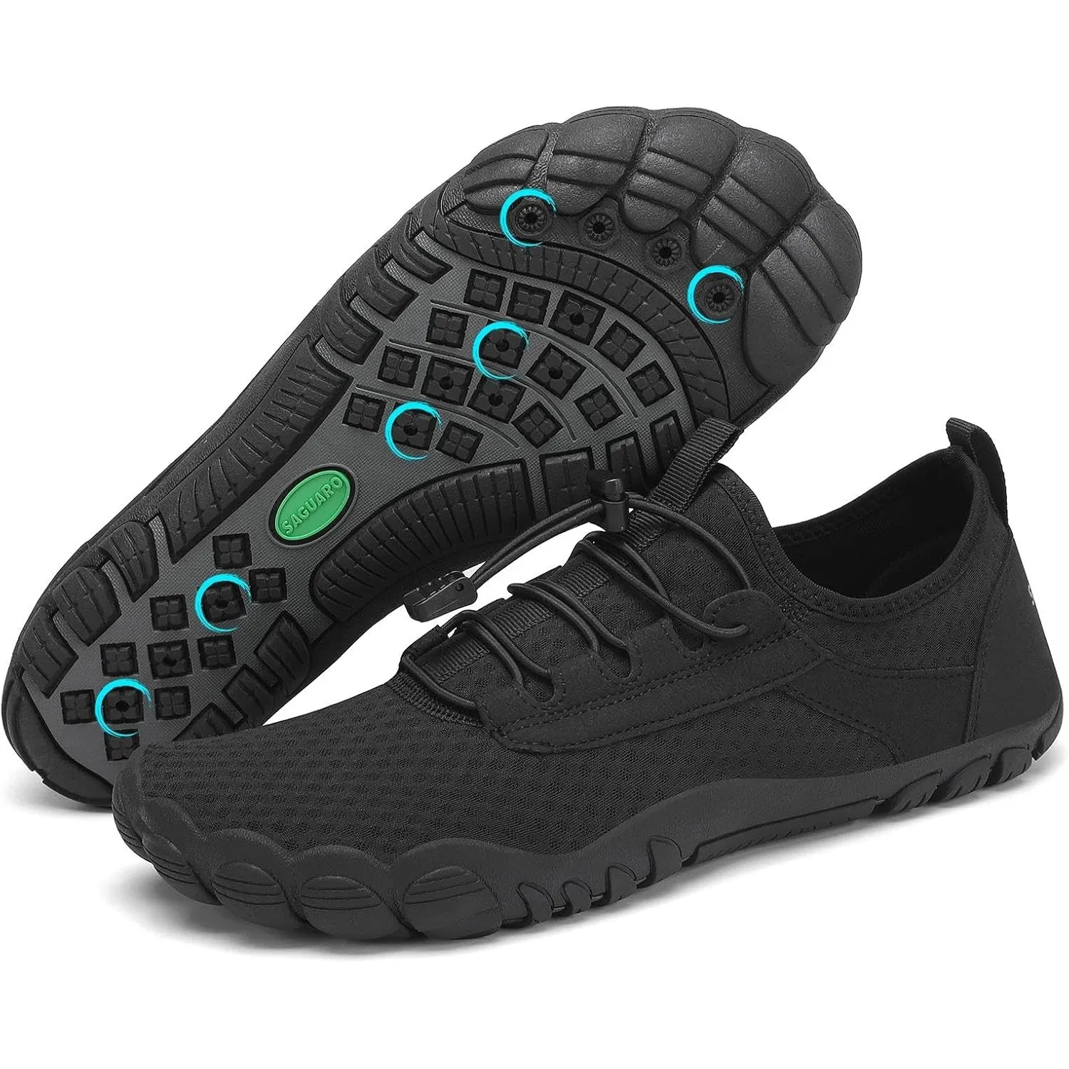 SAGUARO Badeschuhe Damen Aquaschuhe Herren Slip On Atmungsaktiv Schnelltrocknend Wasserschuhe Outdoor Sommer Unisex