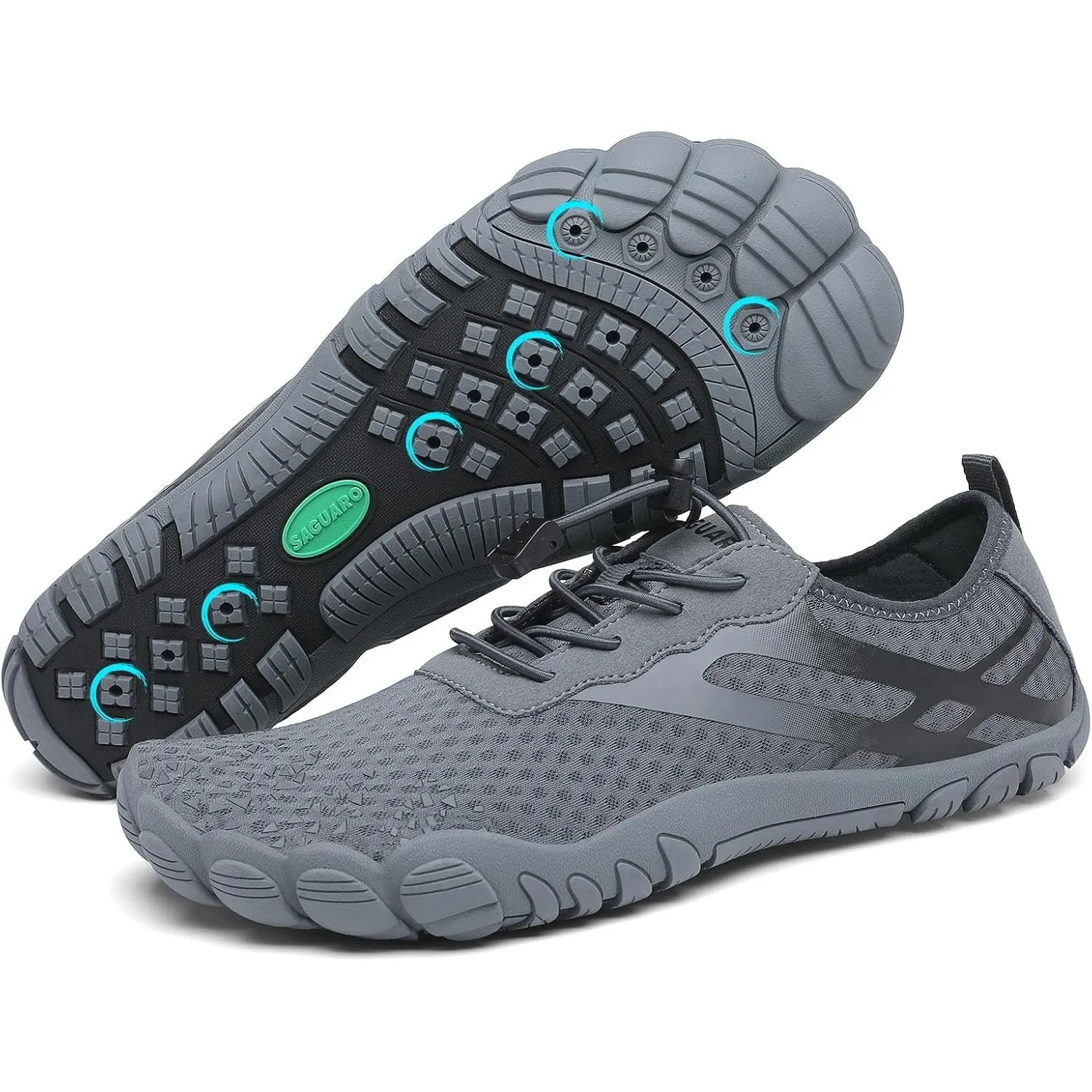 SAGUARO Badeschuhe Damen Aquaschuhe Herren Slip On Atmungsaktiv Schnelltrocknend Wasserschuhe Outdoor Sommer Unisex