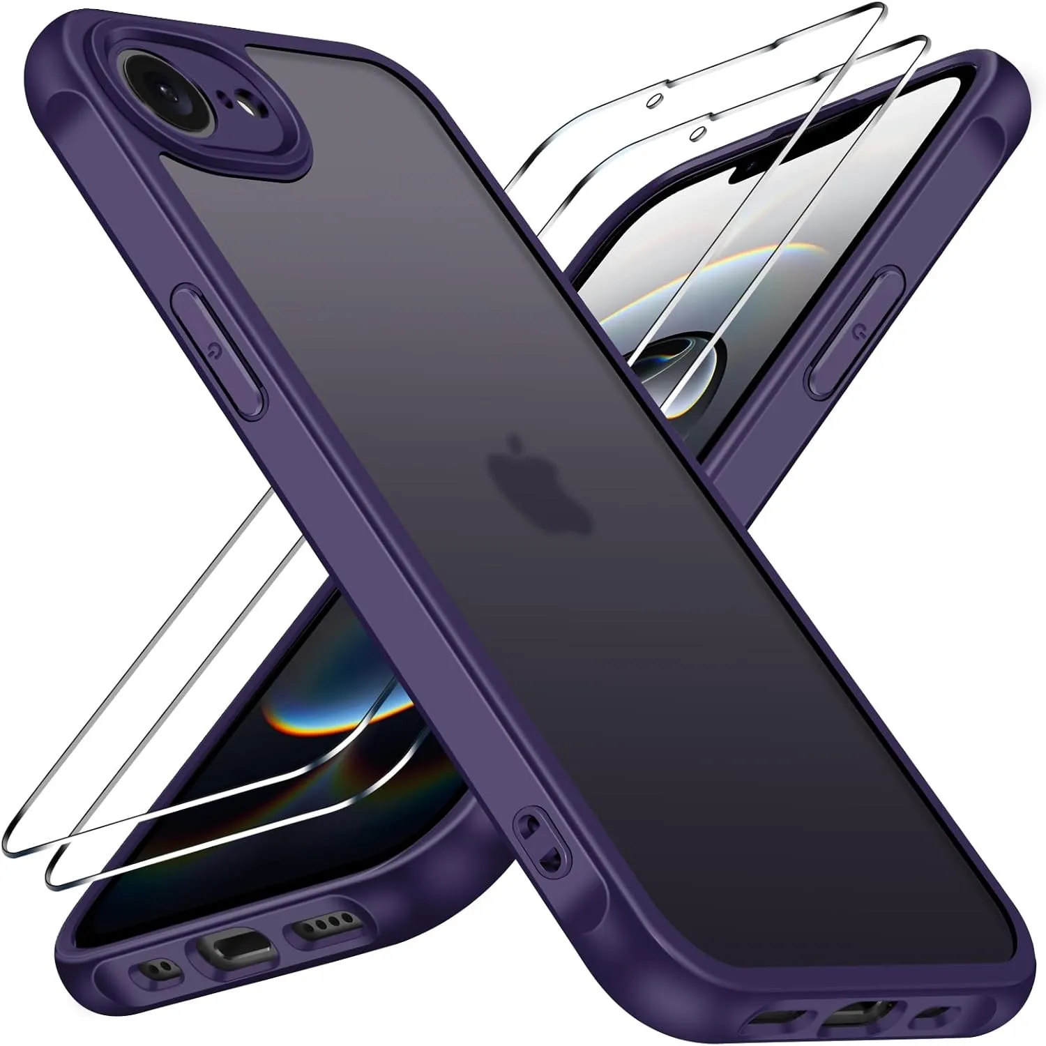 ivoler Hülle für iPhone 17e / 16e mit 2 Stück Panzer Schutz Glas, [Militärstandard] Stoßfest [Kameraschutz] Handyhülle,…