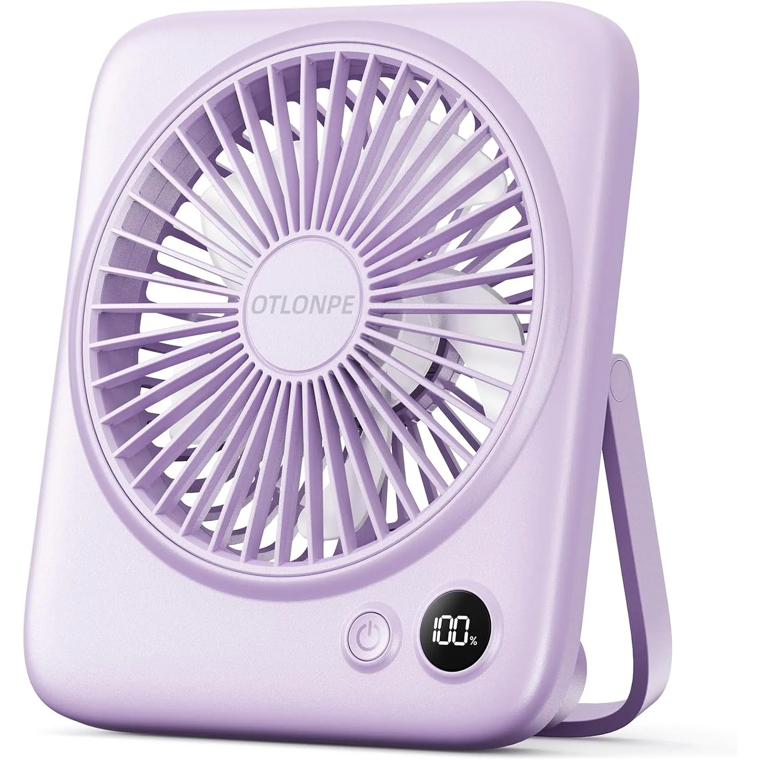 Otlonpe Persönlicher wiederaufladbarer Schreibtischventilator, tragbar, 4000 mAh, 5–22 Stunden, kleiner, leiser batteri…