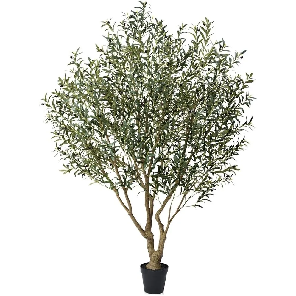 VeriNatural Olivenbaum Künstlich 240 cm - Kunstpflanzen Groß mit Seide Blättern, Künstliche Pflanzen wie Echt mit Topf,…