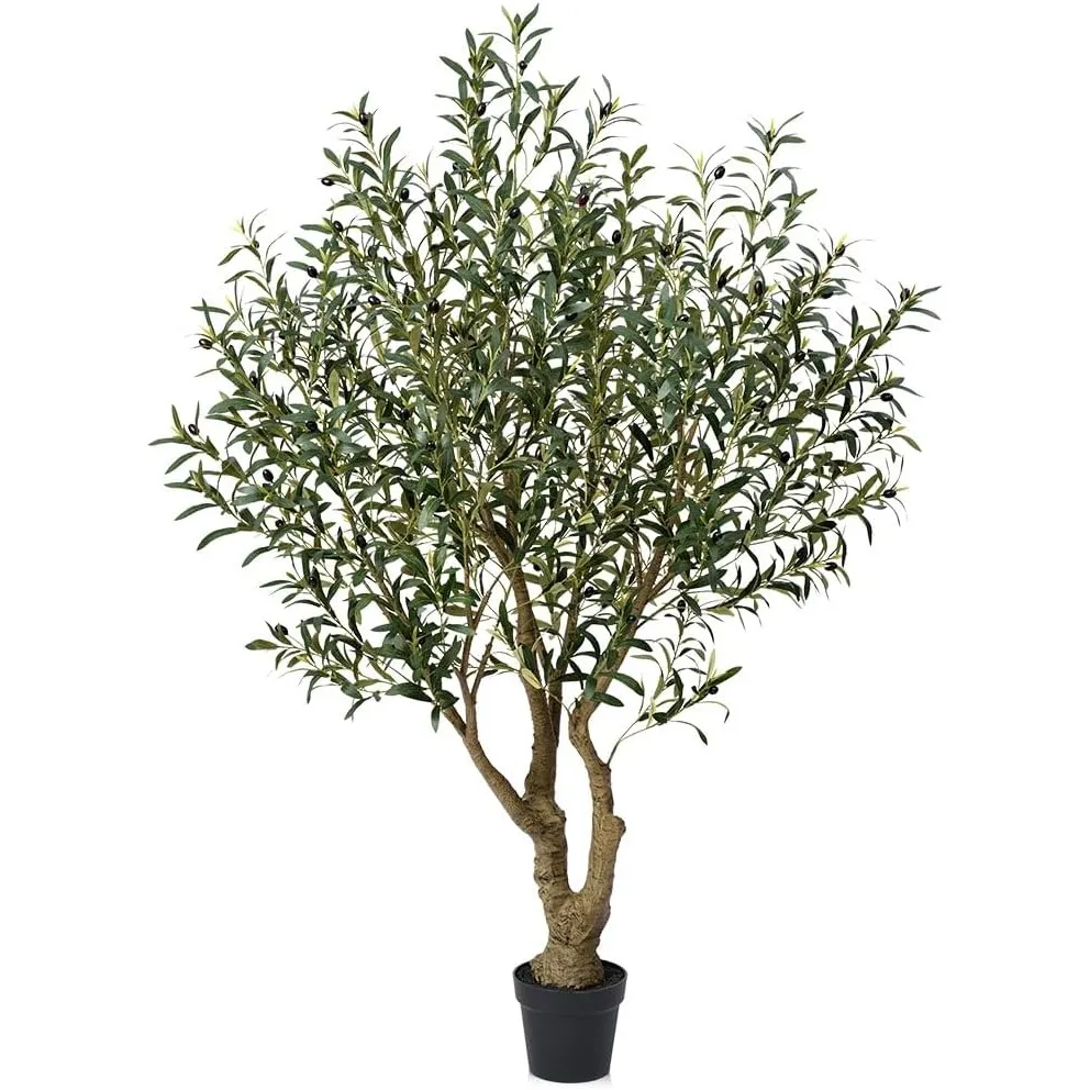 VeriNatural Olivenbaum Künstlich 180 cm - Kunstpflanzen Groß mit Seide Blättern, Künstliche Pflanzen wie Echt mit Topf,…