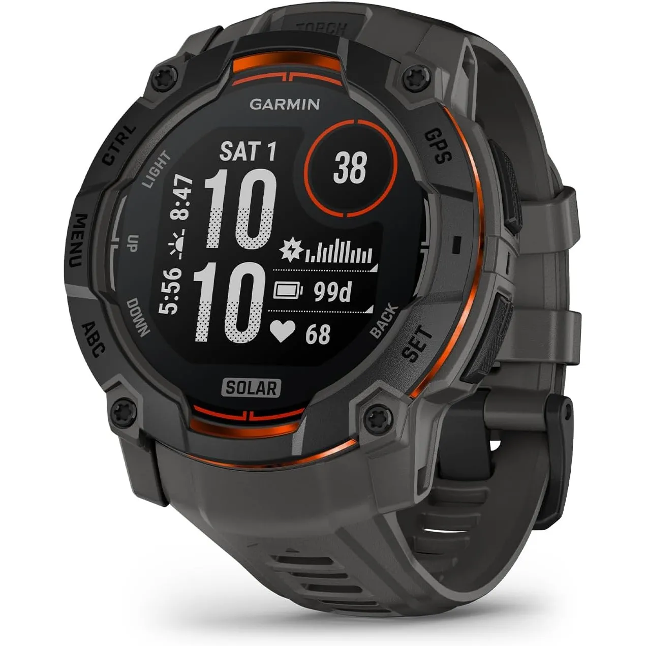 Garmin Instinct 3 50mm SOLAR – GPS-Multisport-Smartwatch, 1,1" Display, bis zu 40 Tage Akkulaufzeit, 80+ Sport-Apps, Na…