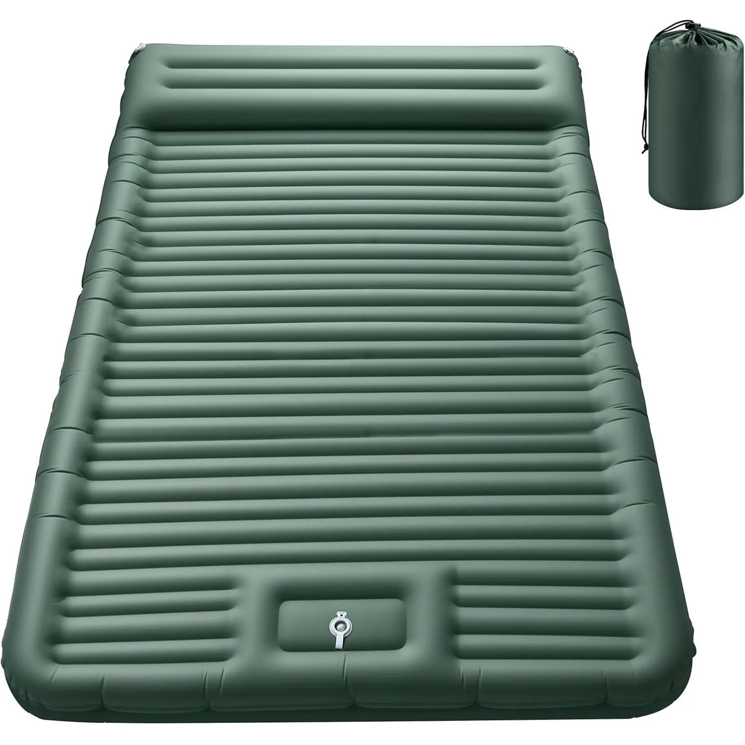 Isomatte Camping, 12CM Ultradicke Camping Luftmatratze mit Fußpumpe, Aufblasbare Matratze Kleines Packmaß, Ultraleichte…