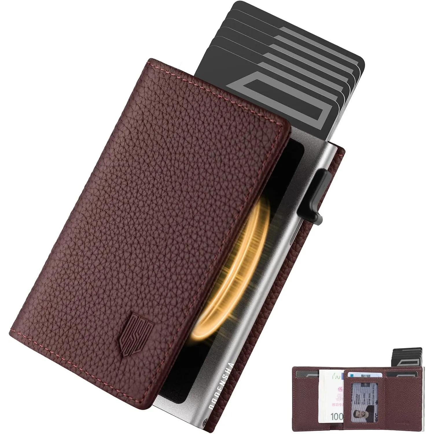 DODENSHA MagSnap Pebble Geldbörse Damen & Herren I Slim Wallet mit Münzfach I Kreditkartenetui Geldbeutel Mädchen für 1…