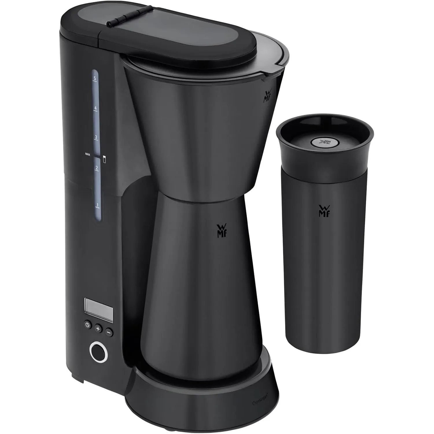WMF Küchenminis Aroma Filterkaffeemaschine mit Thermoskanne, 870 Watt, Thermobecher to go, kleine Kaffeemaschine to go,…