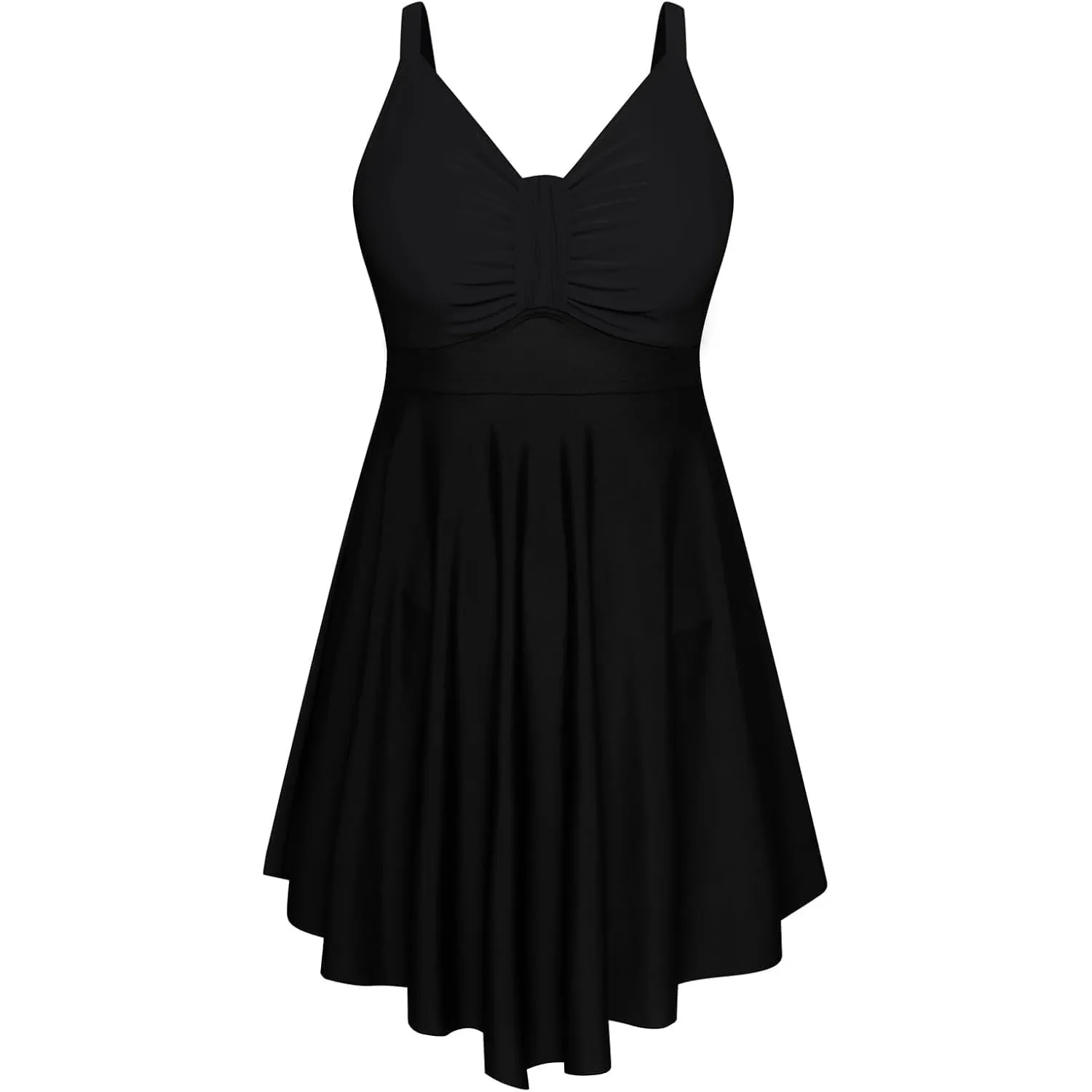 Hanna Nikole Damen GroßE GrößEn Badekleid Einteiler Bauchweg Badeanzug Shape Bademode GerüSchter Schwimmanzug Weiche St…