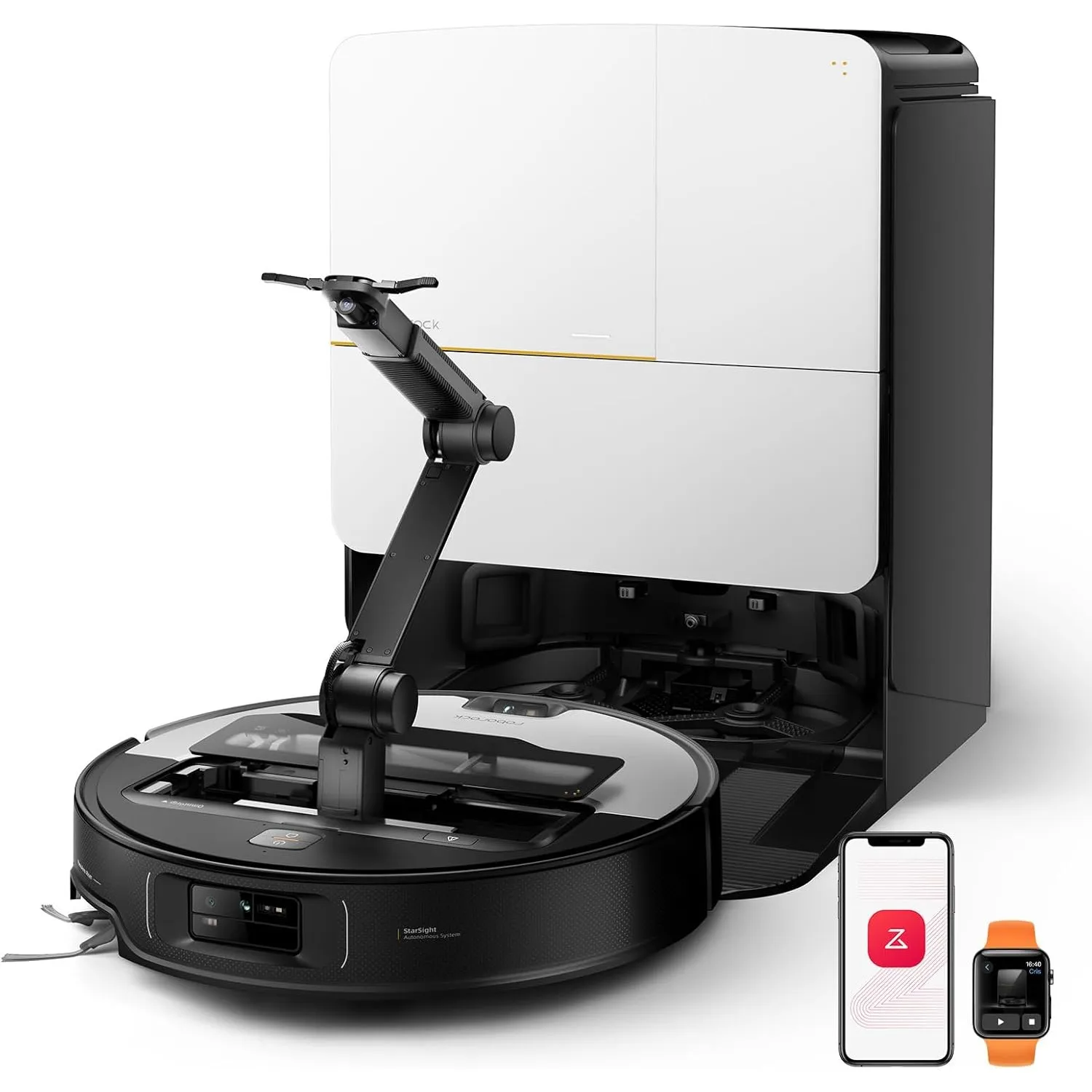 roborock Saros Z70 Saugroboter mit Wischfunktion, OmniGrip Arm, KI-gestützt