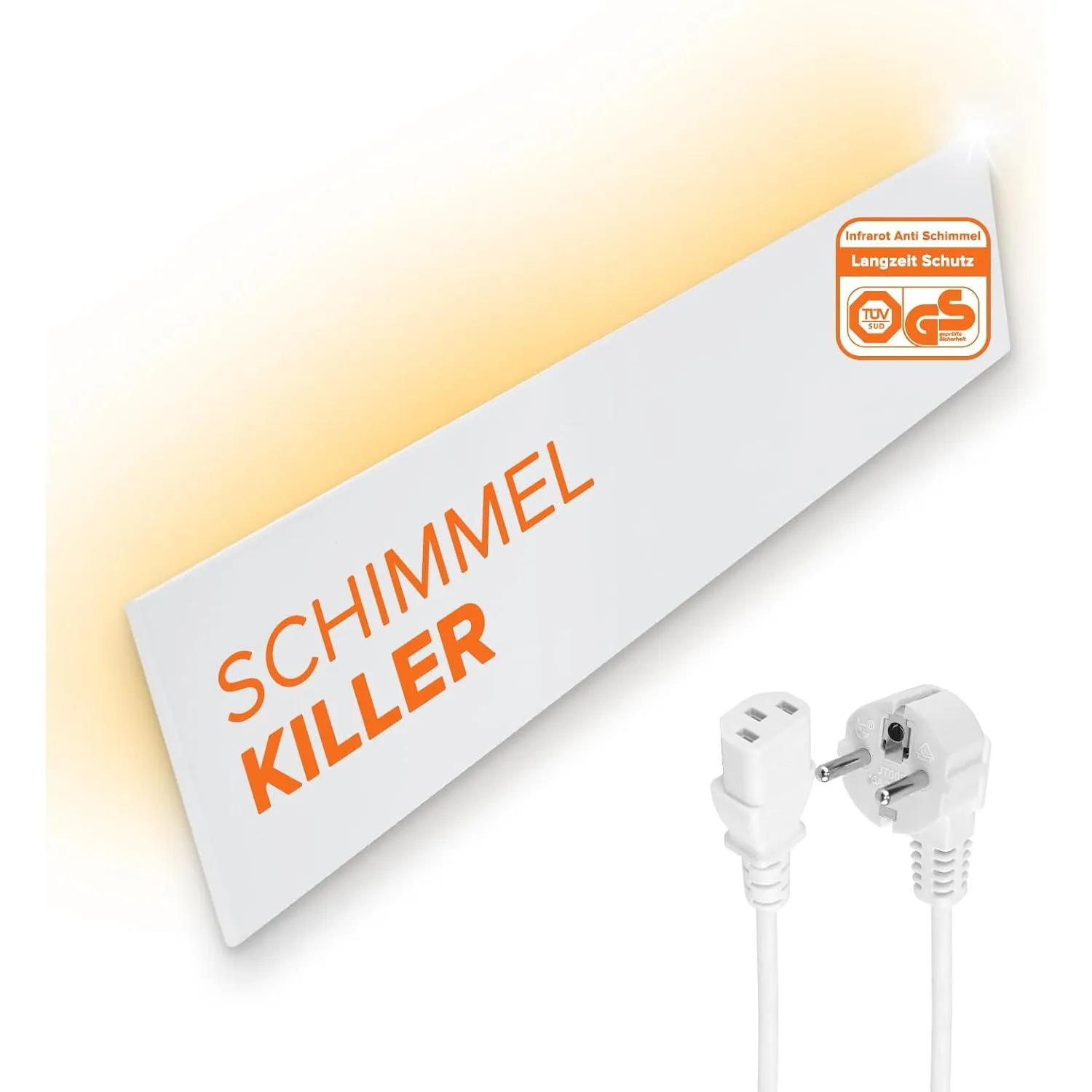 Infrarot Anti Schimmel Heizung – Schimmelentferner ohne Chemie – Alternative zu Schimmelspray & Schimmelfarbe – Für Wan…