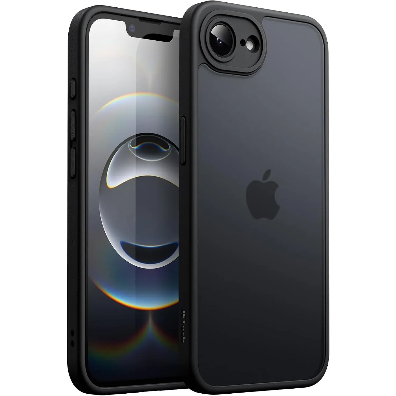 JETech Matte Hülle für iPhone 17e/16e, Schwarz