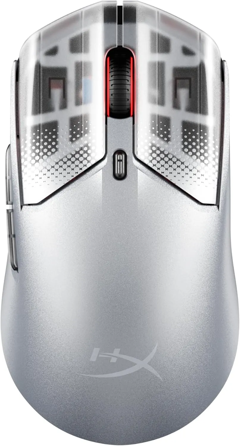 HyperX Pulsefire Haste 2 S Kabellose Gaming-Maus, Magnesiumgehäuse, Ultra-leicht, 64 g, Akku 120 h, Glass Skates, 26 K …