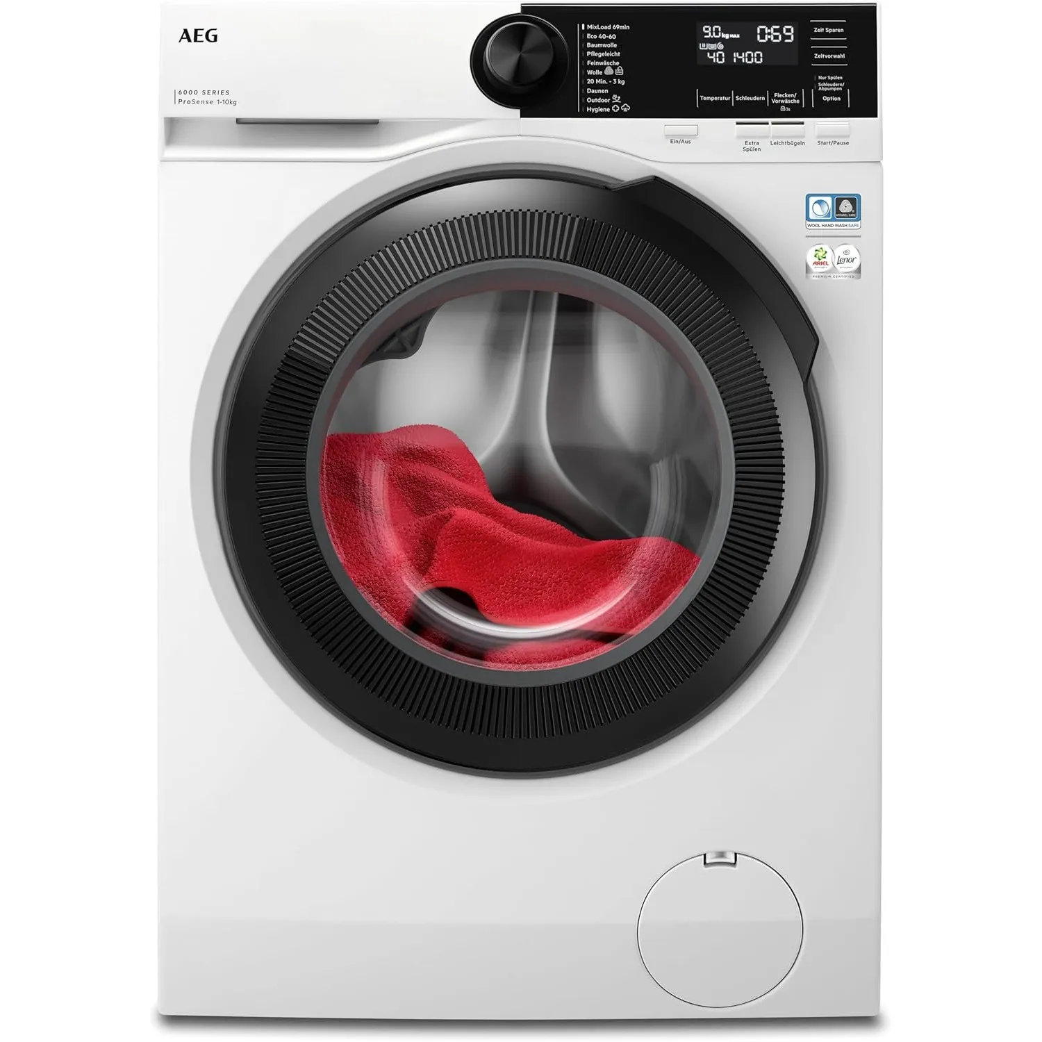 AEG Serie 6000 Waschmaschine 10 kg, ProSense Mengenautomatik, LR6AMZ410FL