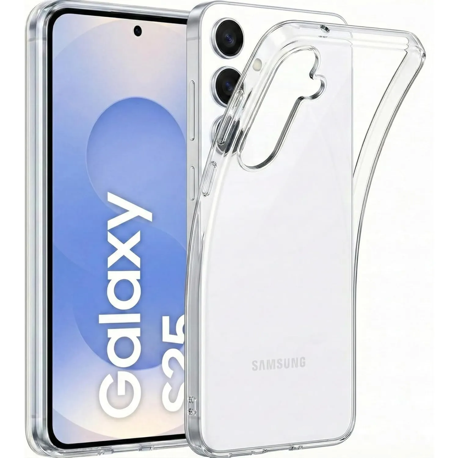 Oprimio Kristallklar Hülle für Samsung S25 [Silikon Hülle] [%100 Durchsichtig] [Deutsche Material] [Ultra Dünn] Klar Ha…
