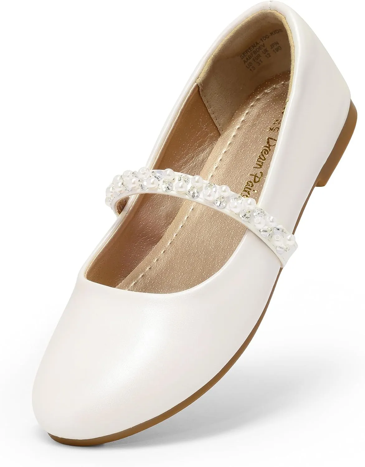 DREAM PAIRS Mädchen Mary Jane Strap Flache Schuhe Ballerinas Prinzessin Schuhe Flache Schulschuhe