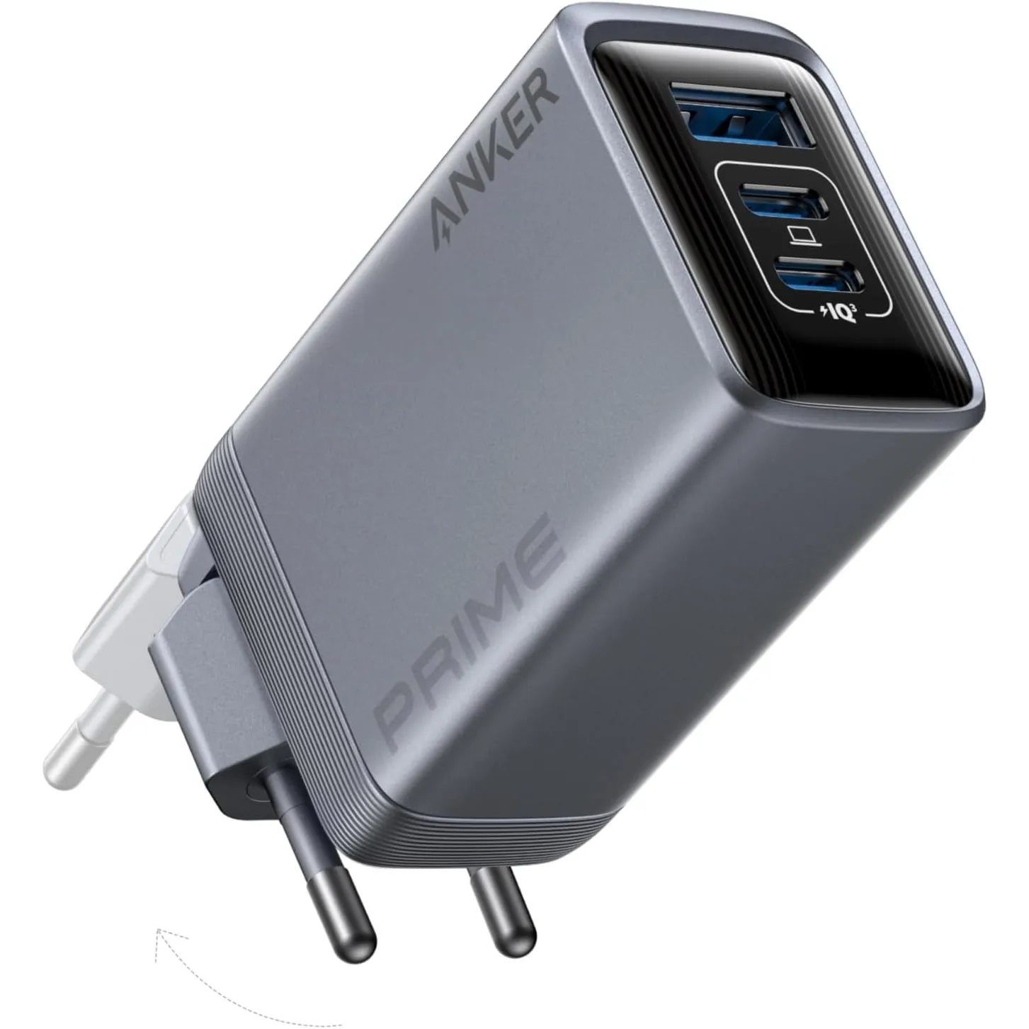 Anker Prime 100W USB C Ladegerät, 3 Port GaN Schnellladegerät