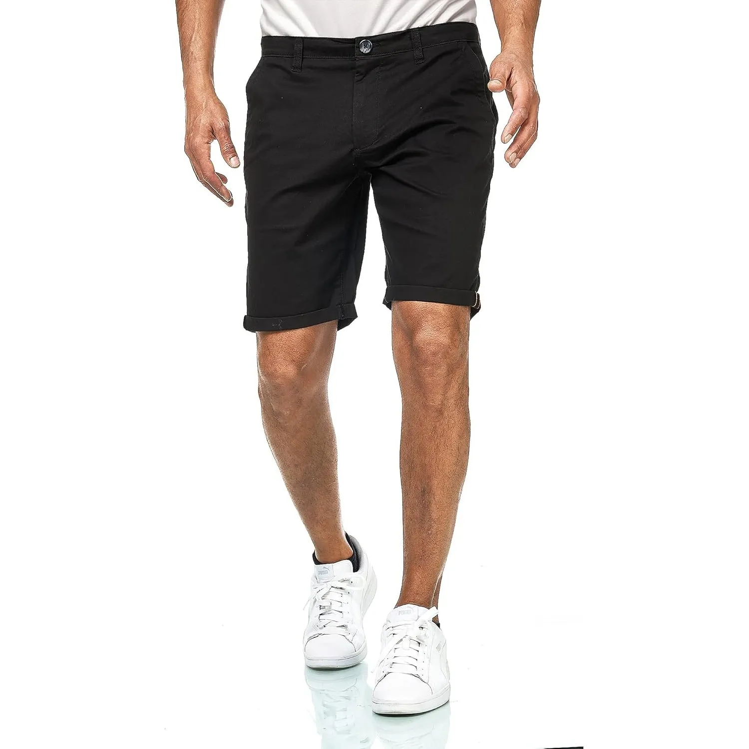 Smith & Solo Kurze Hosen Herren - Chino Shorts Kurz Baumwolle, Bermuda Hose Sommer, Laufshorts Männer Sport Trainingsho…