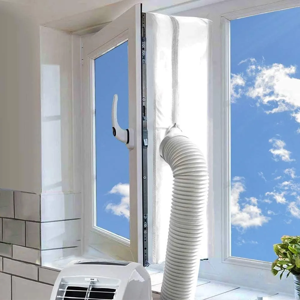 MOEGFY 600CM Fensterabdichtung für Mobile Klimageräte, Klimaanlagen, Wäschetrockner, Ablufttrockner, Hot Air Stop zum A…
