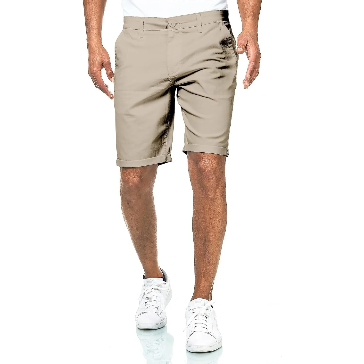 Smith & Solo Kurze Hosen Herren - Chino Shorts Kurz Baumwolle, Bermuda Hose Sommer, Laufshorts Männer Sport Trainingsho…