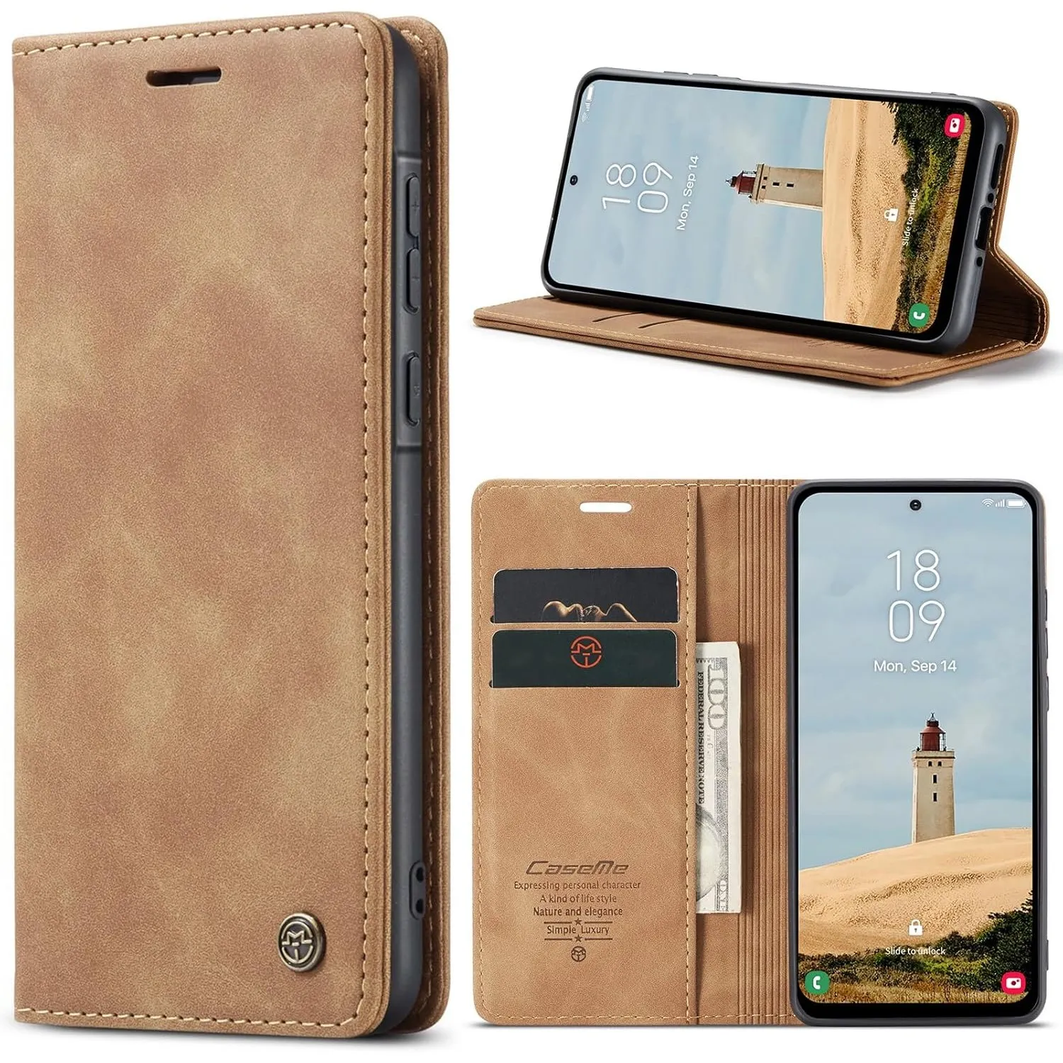 Handyhülle für Samsung Galaxy A56 5G Hülle Premium Lederhülle Flip Case Magnet Tascher Kartenfach Standfunktion Klapphü…