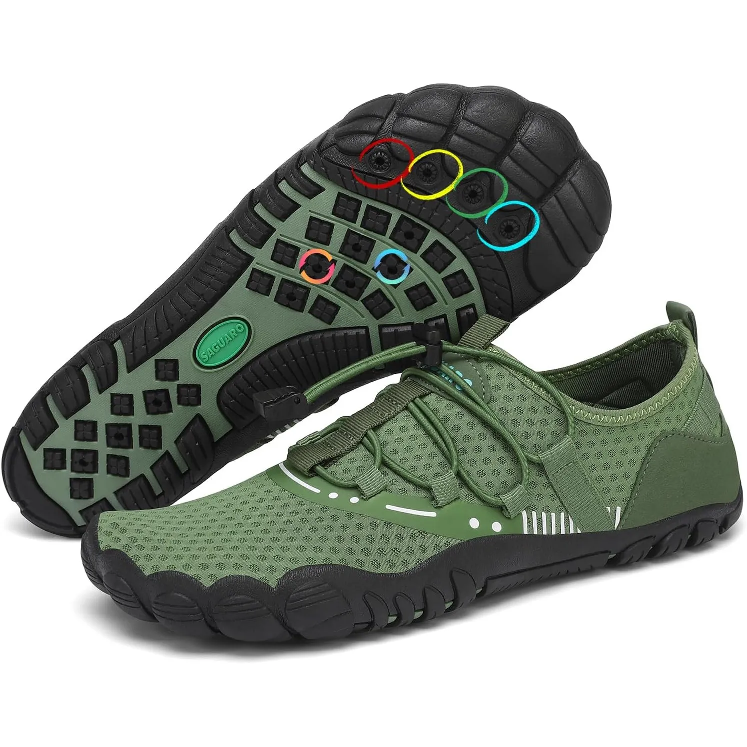 SAGUARO Badeschuhe Damen Herren Wasserschuhe Schwimmschuhe Schnelltrocknende Aquaschuhe Gr.36-48
