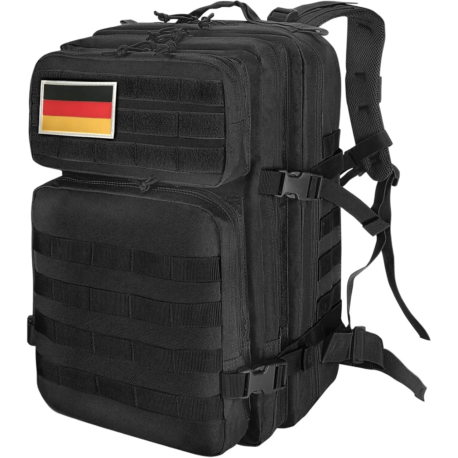 Militär Rucksack Herren,45L Groß Rucksack Wasserdicht Outdoor Assault Survival Wanderrucksack Herren, Taktischer Backpa…