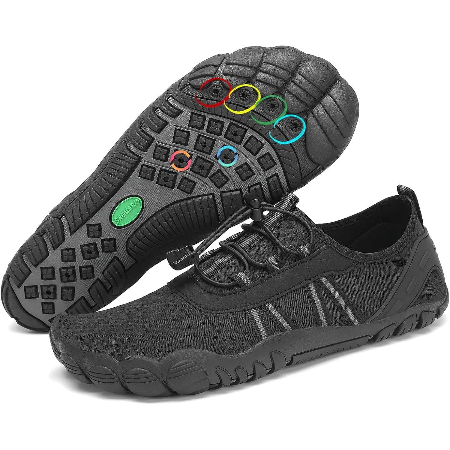 SAGUARO Badeschuhe Damen Herren Wasserschuhe Schwimmschuhe Schnelltrocknende Aquaschuhe Gr.36-48