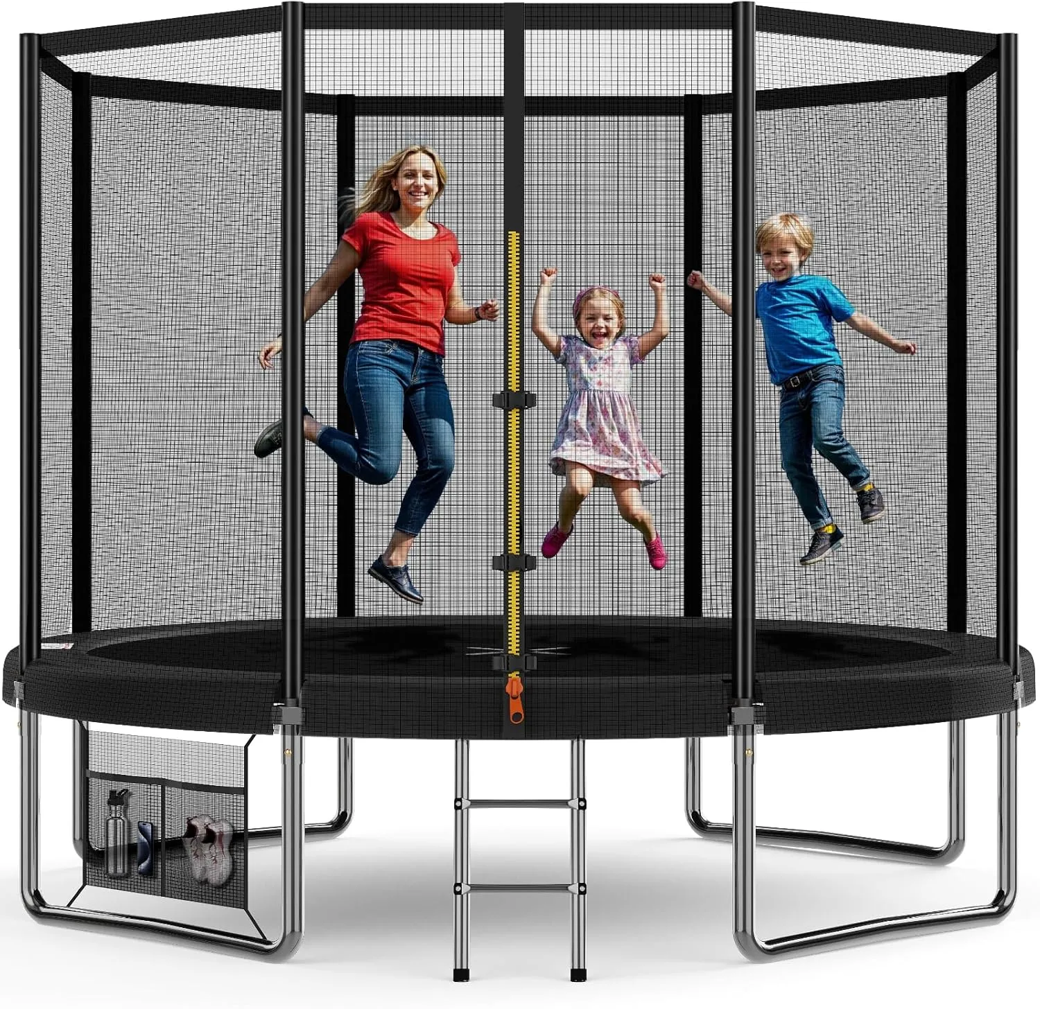 Devoko Trampolin Outdoor Ø 183/228/305/366/427 cm, GS-Zertifikat Indoor Trampolin Kinder Gartentrampoline, Komplettset …