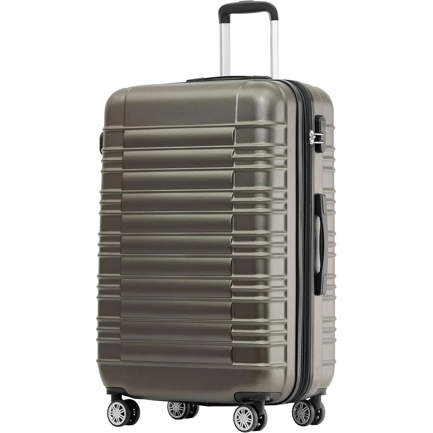 BEIBYE Reisekoffer 2088 Hartschalekoffer Gepäck Koffer Trolley Größe XL in 14 Farben (Coffee)
