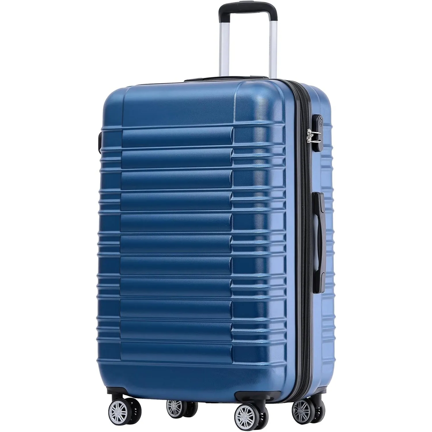 BEIBYE Reisekoffer 2088 Hartschalekoffer Gepäck Koffer Trolley Größe XL in 14 Farben (Blau)