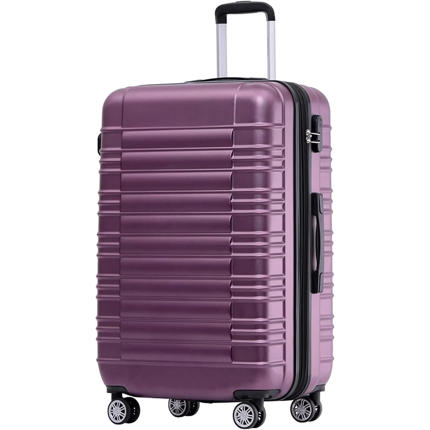 BEIBYE Reisekoffer 2088 Hartschalekoffer Gepäck Koffer Trolley Größe L in 14 Farben (Lila)
