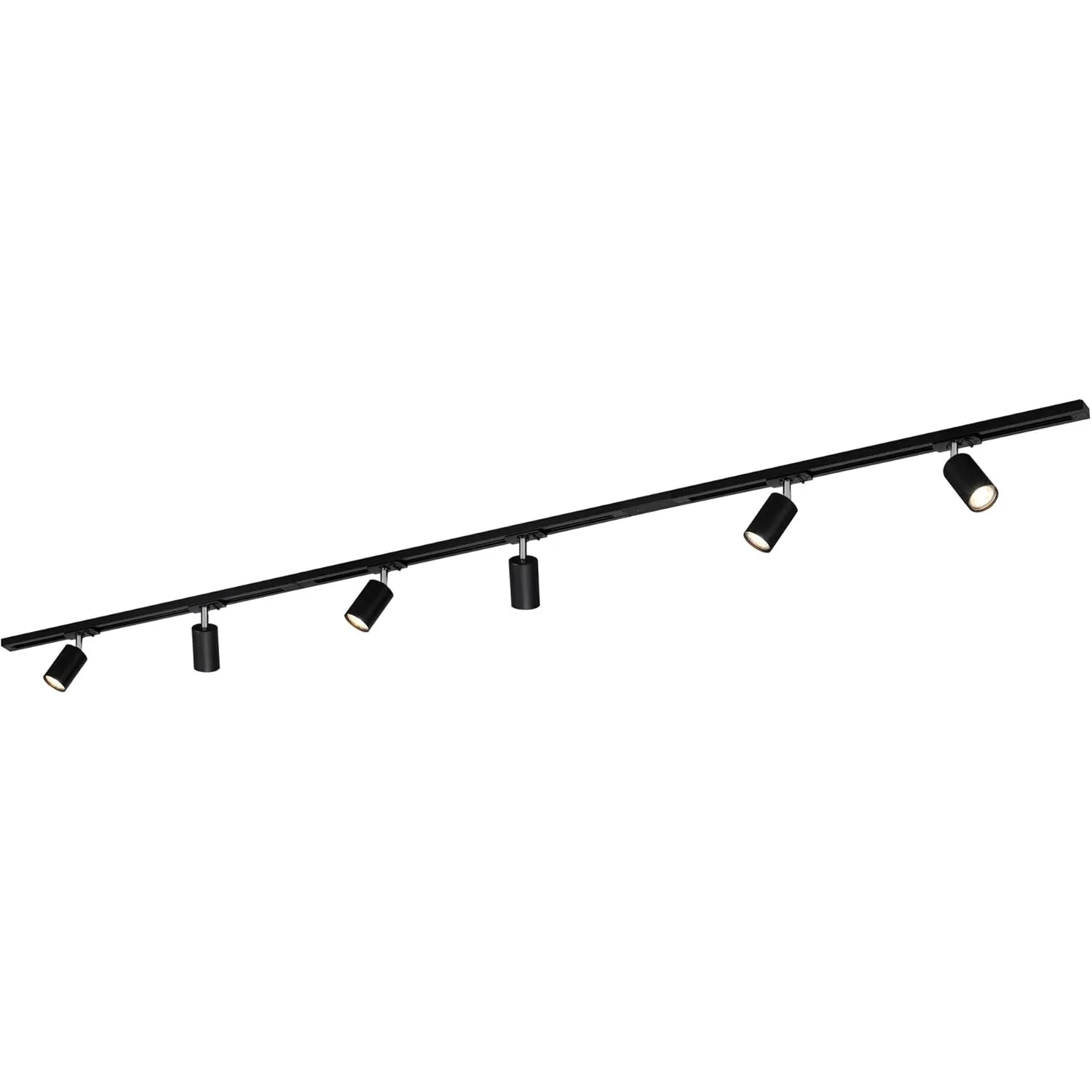 BRILONER - Schienensystem Rail Komplettset, 6x GU10 Spots schwenkbar, Einspeisung, Lichtschienensystem Decke, Strahler …