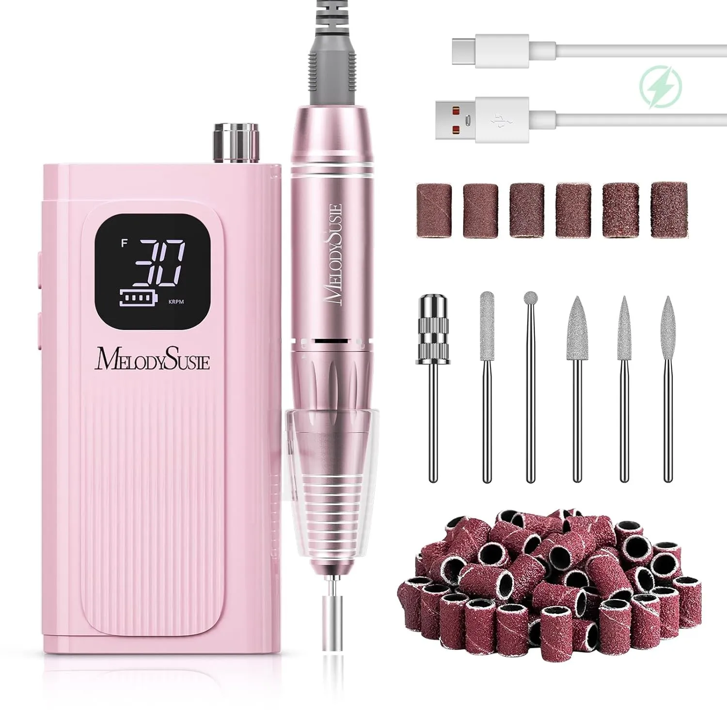 MelodySusie Clip-On SC300F Kabelloser Nagelfräser für Einsteiger