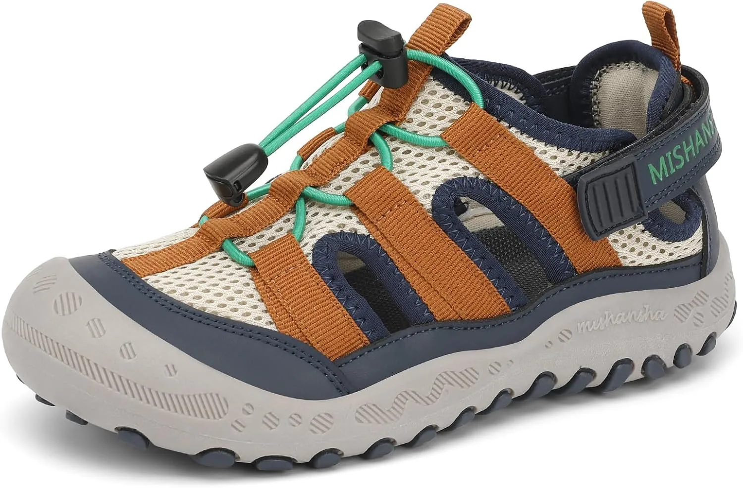 Mishansha Closed Boys' Sandals Children's Trekking Hiking Summer Breathable Outdoor Shoes Size 24-38