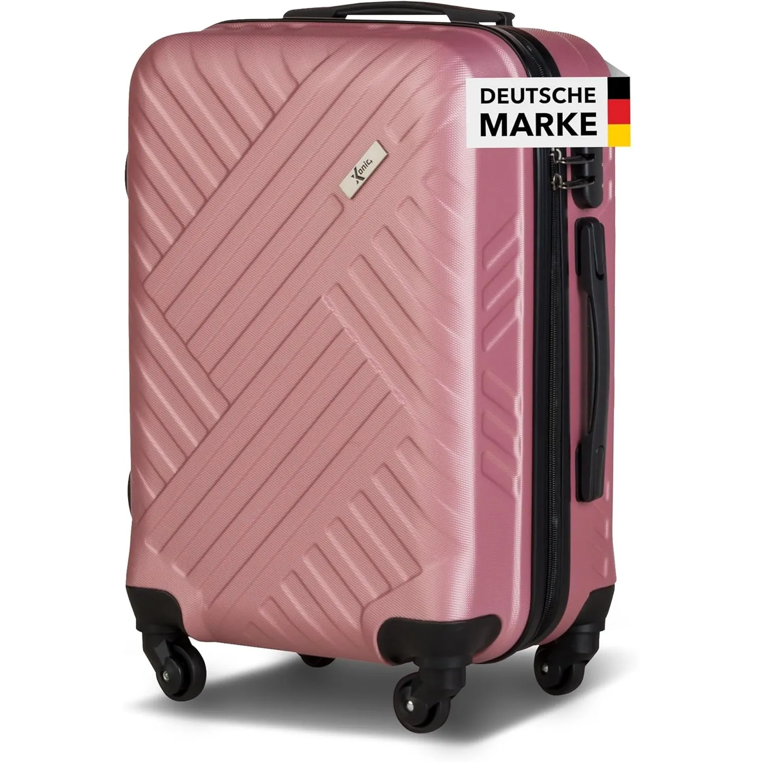 Xonic Design Reisekoffer - ABS Hartschalen Koffer mit 360° Leichtlauf-Rollen - hochwertiger Trolley mit Zahlenschloss i…