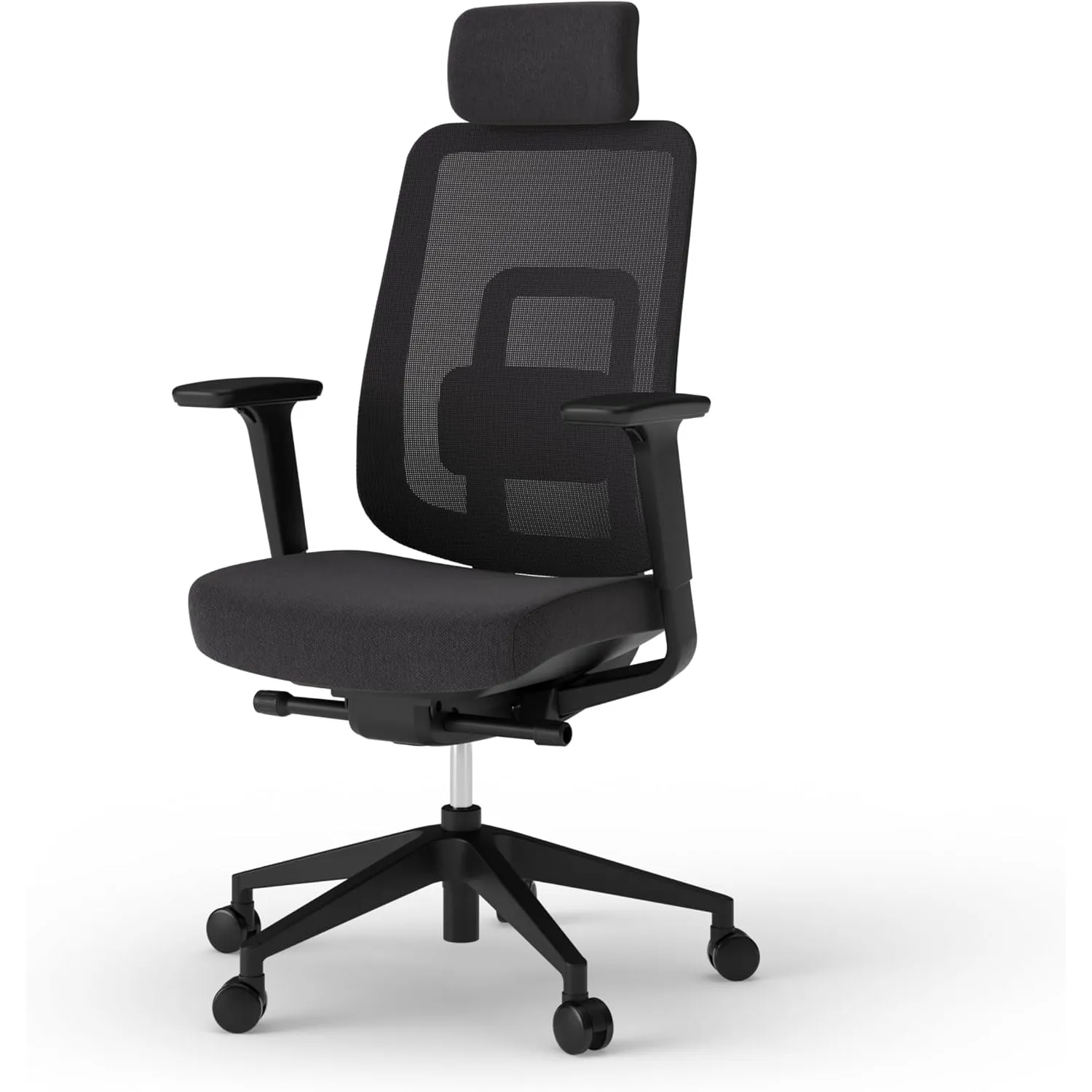 Ergotopia PureBack ergonomischer Bürostuhl – Schreibtischstuhl ergonomisch mit Kopfstütze, 4D-Armlehnen & Synchronmecha…
