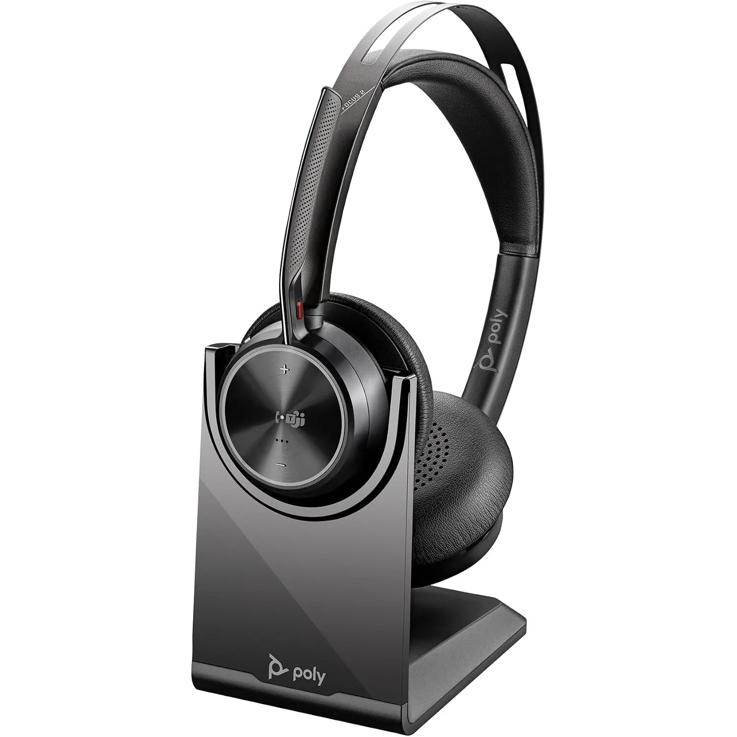 Poly Voyager Focus 2 USB-C Headset für Microsoft Teams, mit USB-C/A Adapter und Ladestation – Bluetooth, ANC, Acoustic …