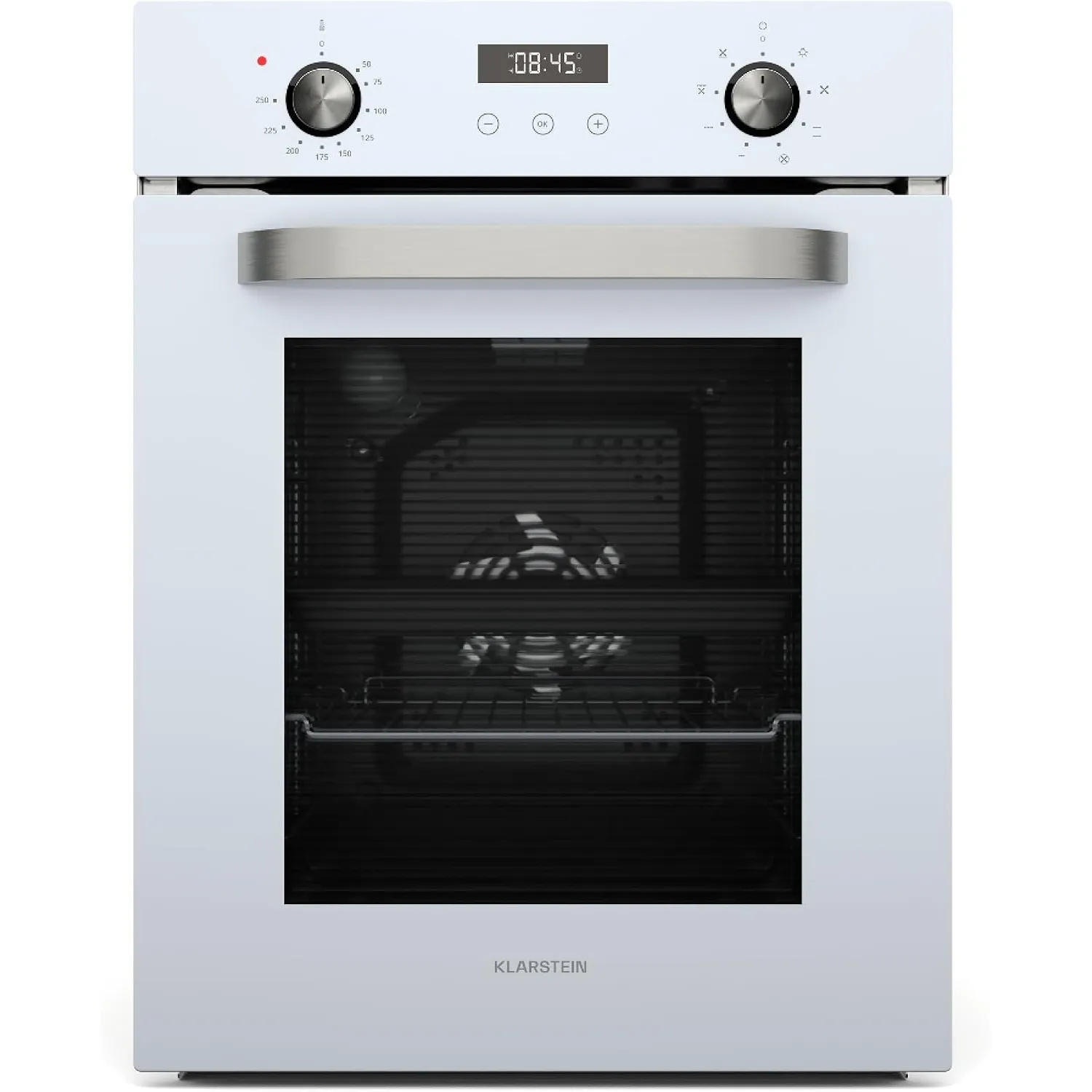 Klarstein SmartSlim Einbaubackofen - 45 cm, 49 L, 9 Funktionen, Dampfreinigung, Abnehmbare Glastür, Energieklasse A, Sc…