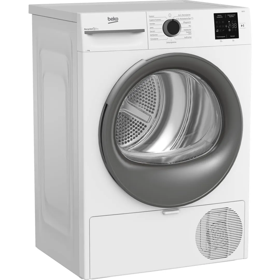 Beko BM3T38210W1 Wärmepumpentrockner, 8 kg Trocknen, Energieklasse E