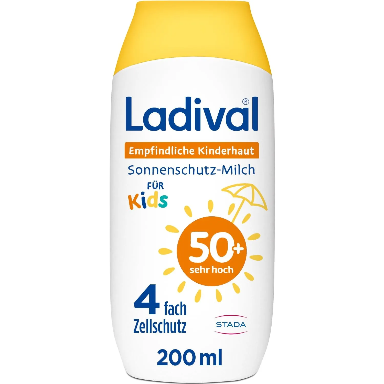 Ladival Empfindliche Kinderhaut Sonnenschutz-Milch LSF 50+: Sonnencreme für Kinder und Babys ab 6 Monaten, extra wasser…