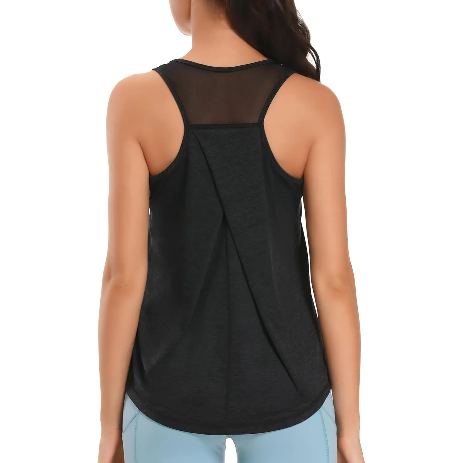 Damen Sport Tank Top Ärmelloses Leichte Fitness Top Yoga Oberteile