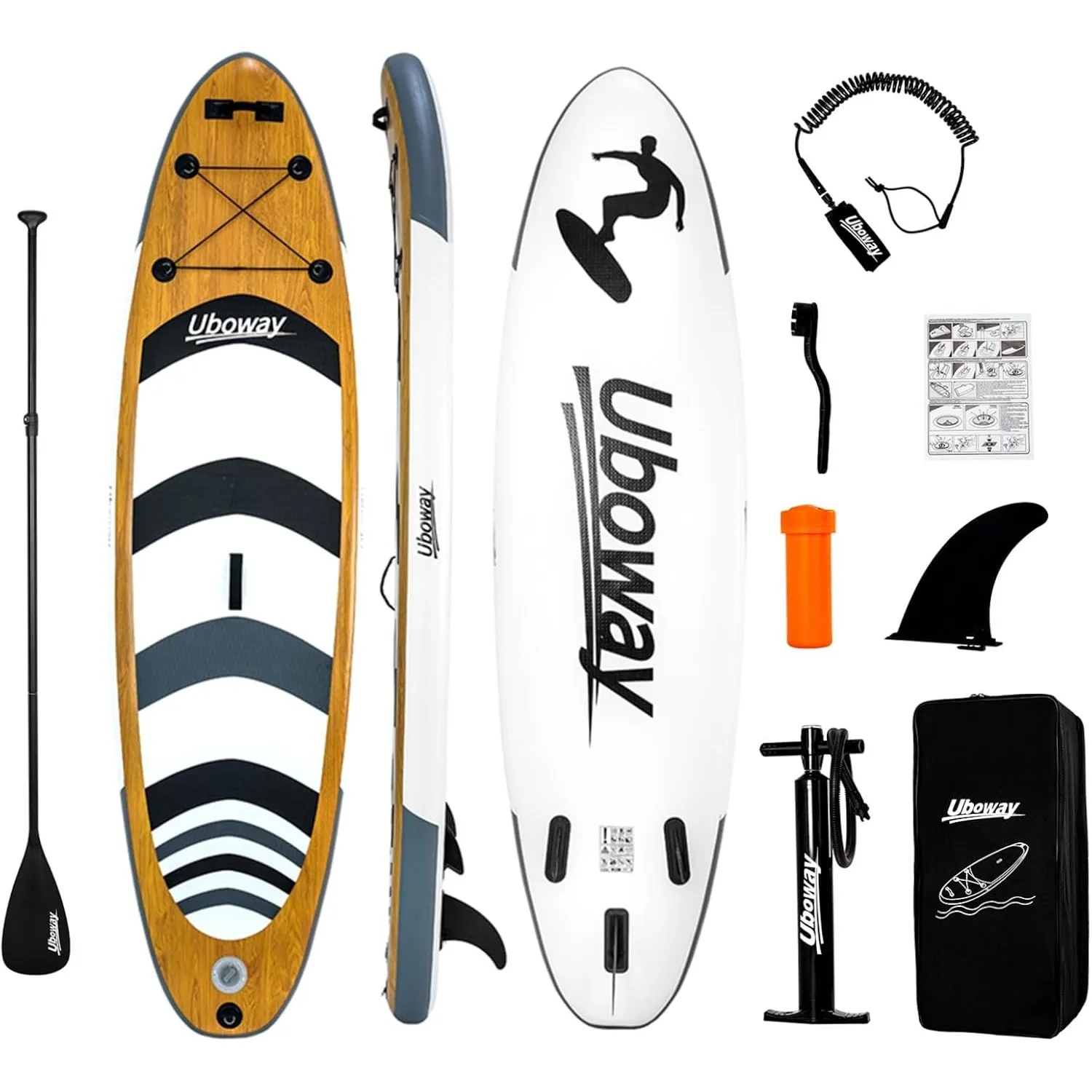 Signstek Stand Up Paddling Board Aufblasbares SUP Board Set Aufblasbar Paddle Surfboard Stabiles Leichtgewicht Komplett…