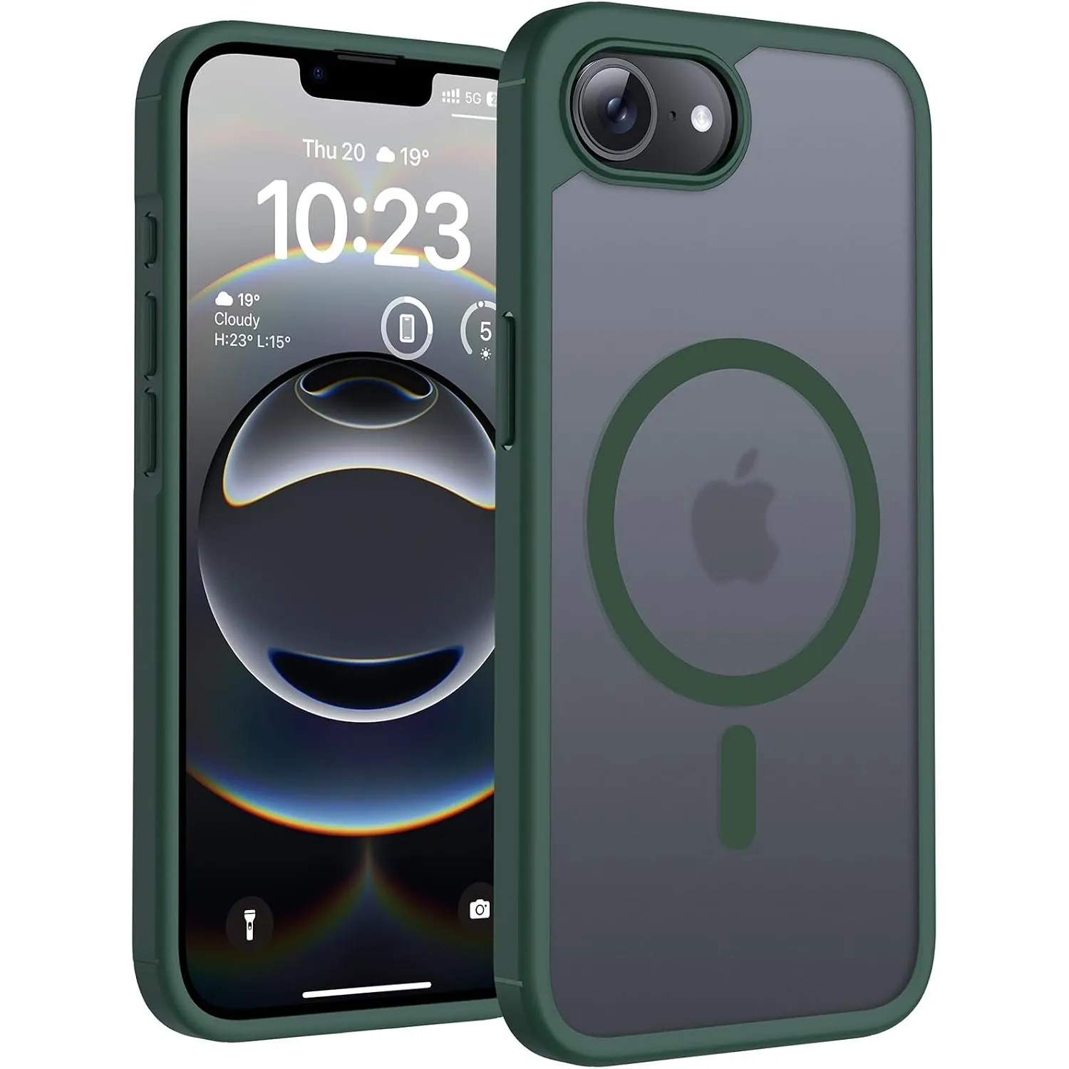 TOCOL für iPhone 16e Hülle, Kompatibel mit MagSafe, Alpengrün