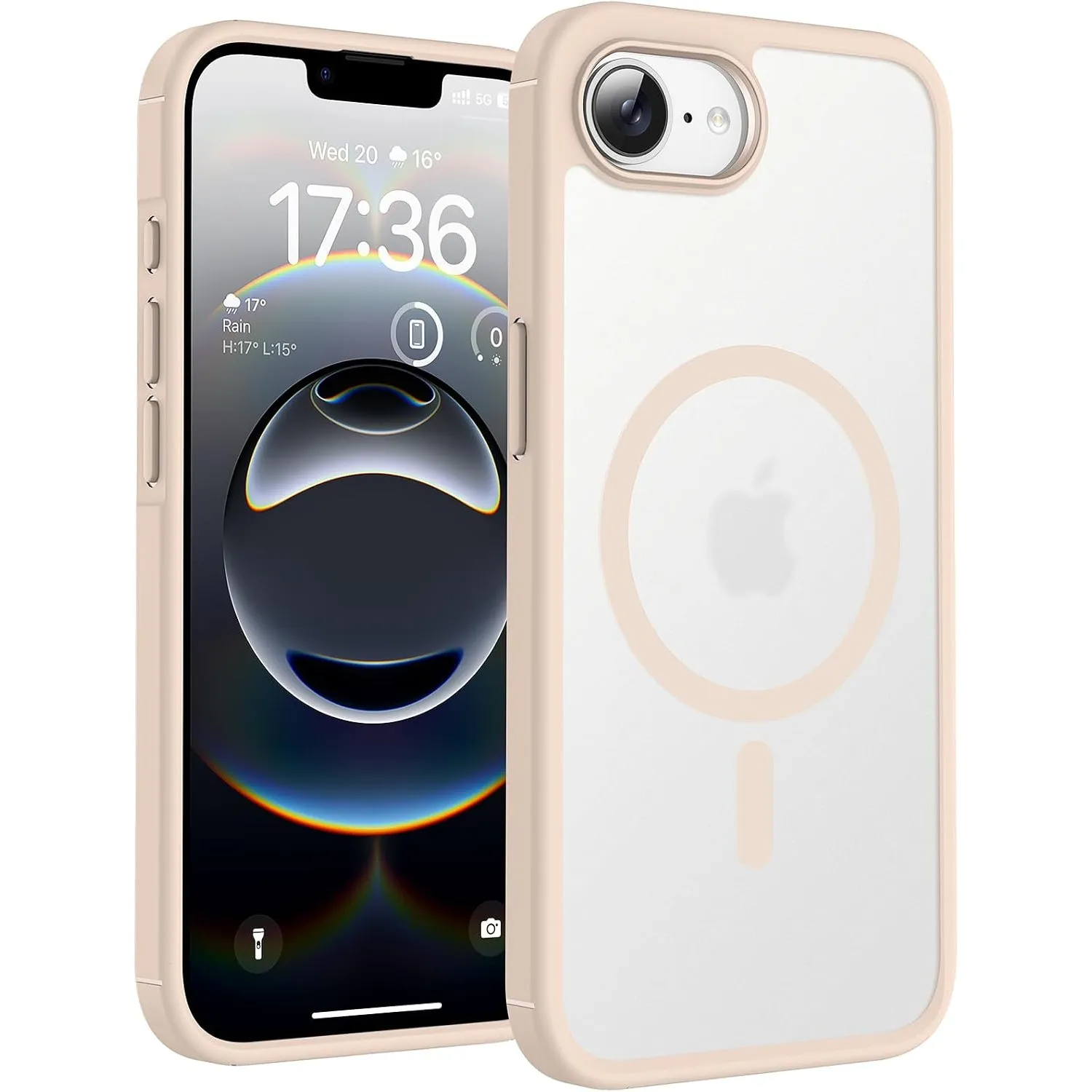 TOCOL für iPhone 16e Hülle, Kompatibel mit MagSafe, Wüstensand