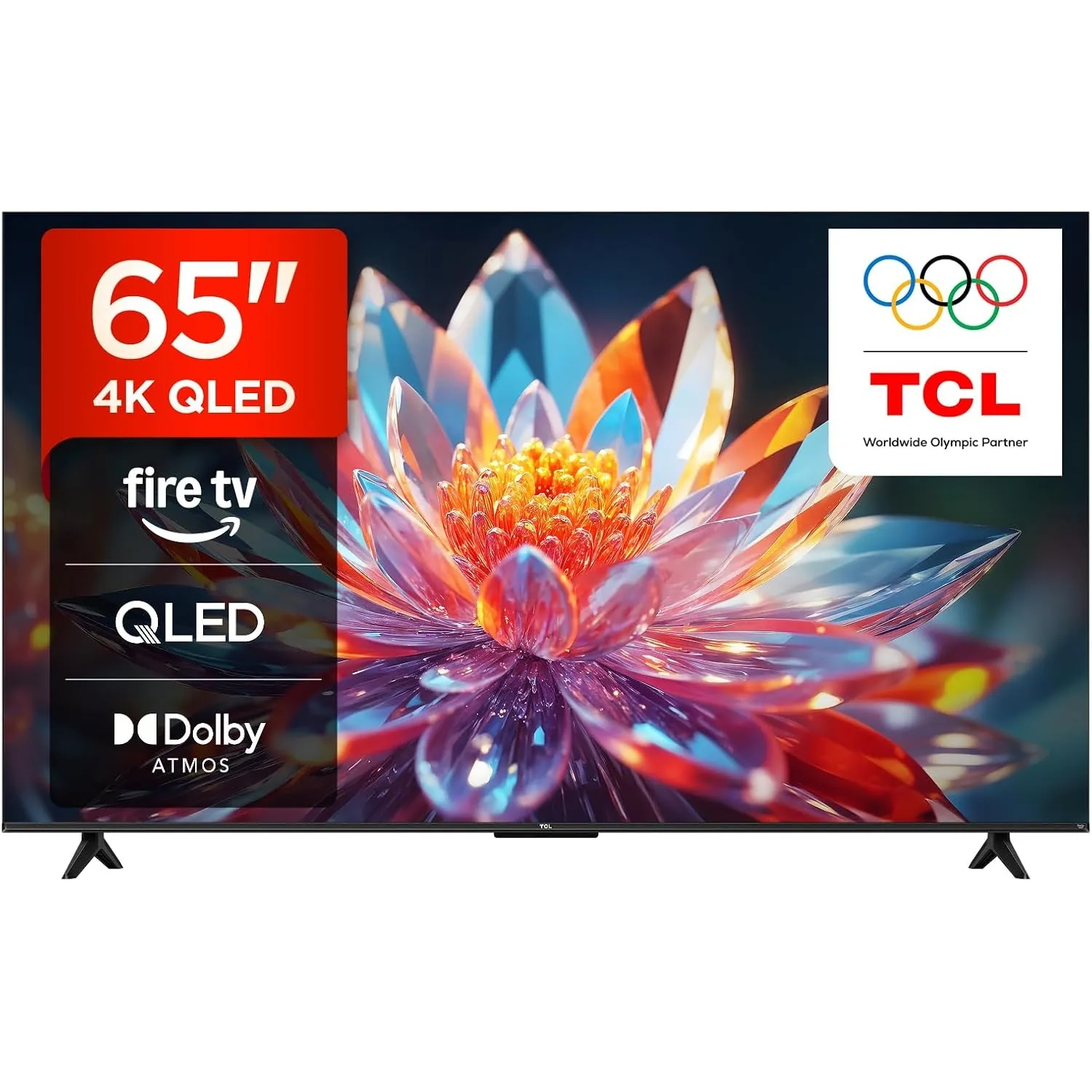 TCL 65T6C 65 Zoll QLED Fernseher, 4K UHD Fire TV, HDR10+, Dolby Vision & Atmos, Smart TV mit Sprachsteuerung mit Alexa,…