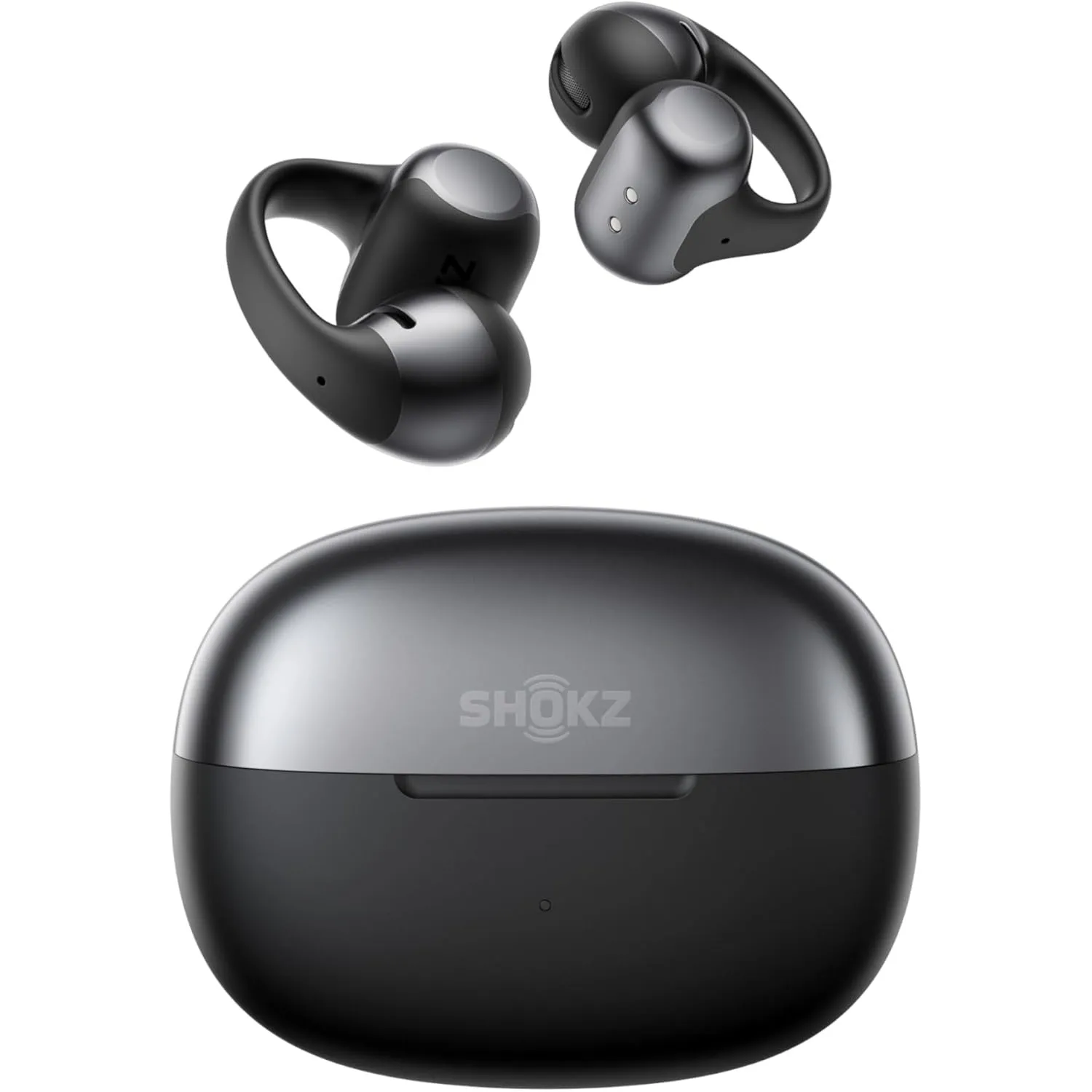SHOKZ OpenDots ONE Open-Ear Clip-On-Kopfhörer mit Dolby Audio, Schwarz