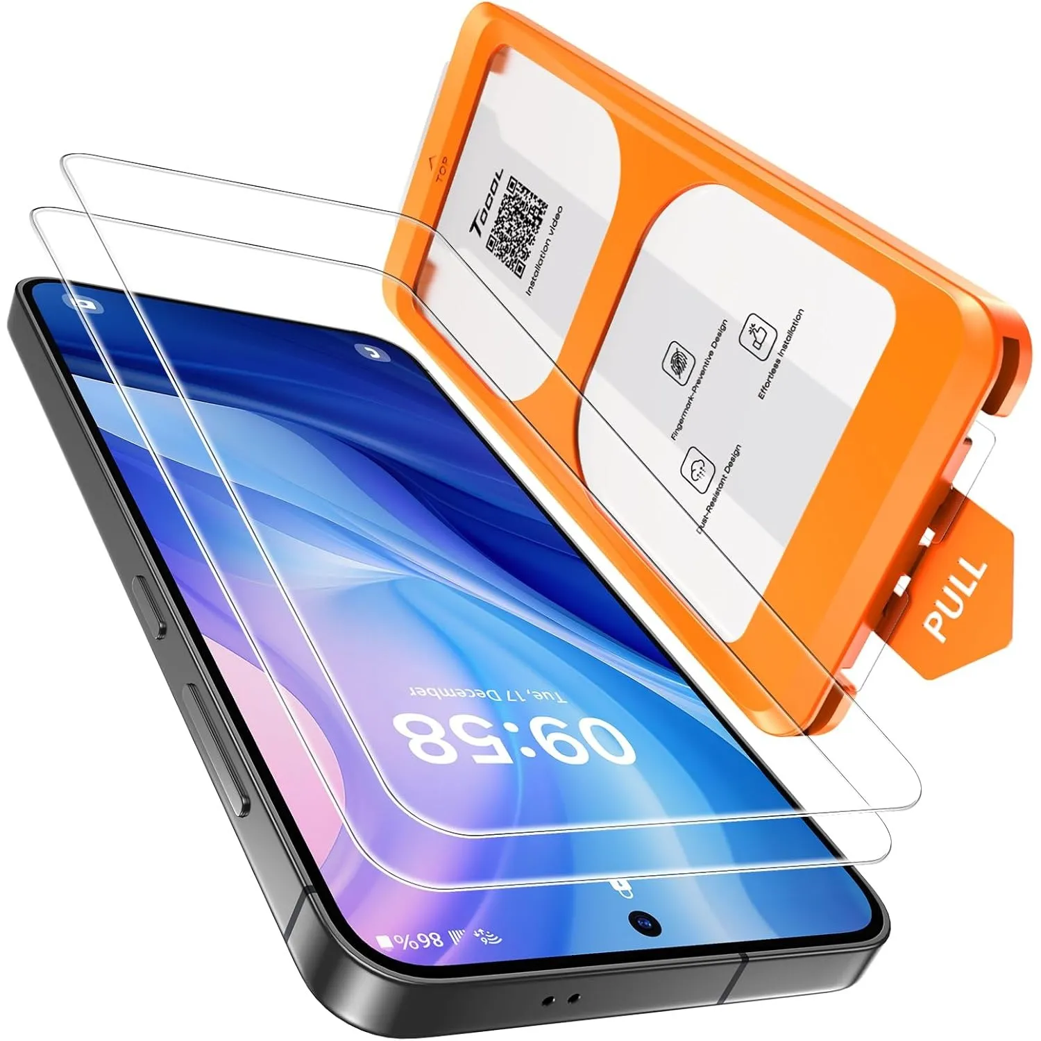 TOCOL für Samsung Galaxy S25 für Panzerglas, Einfache Montage