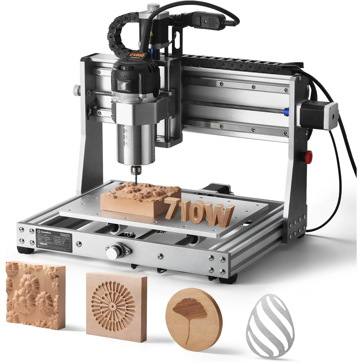 Genmitsu 3020-PRO Ultra Vollmetall CNC-Fräsmaschine,710-W-Spindel