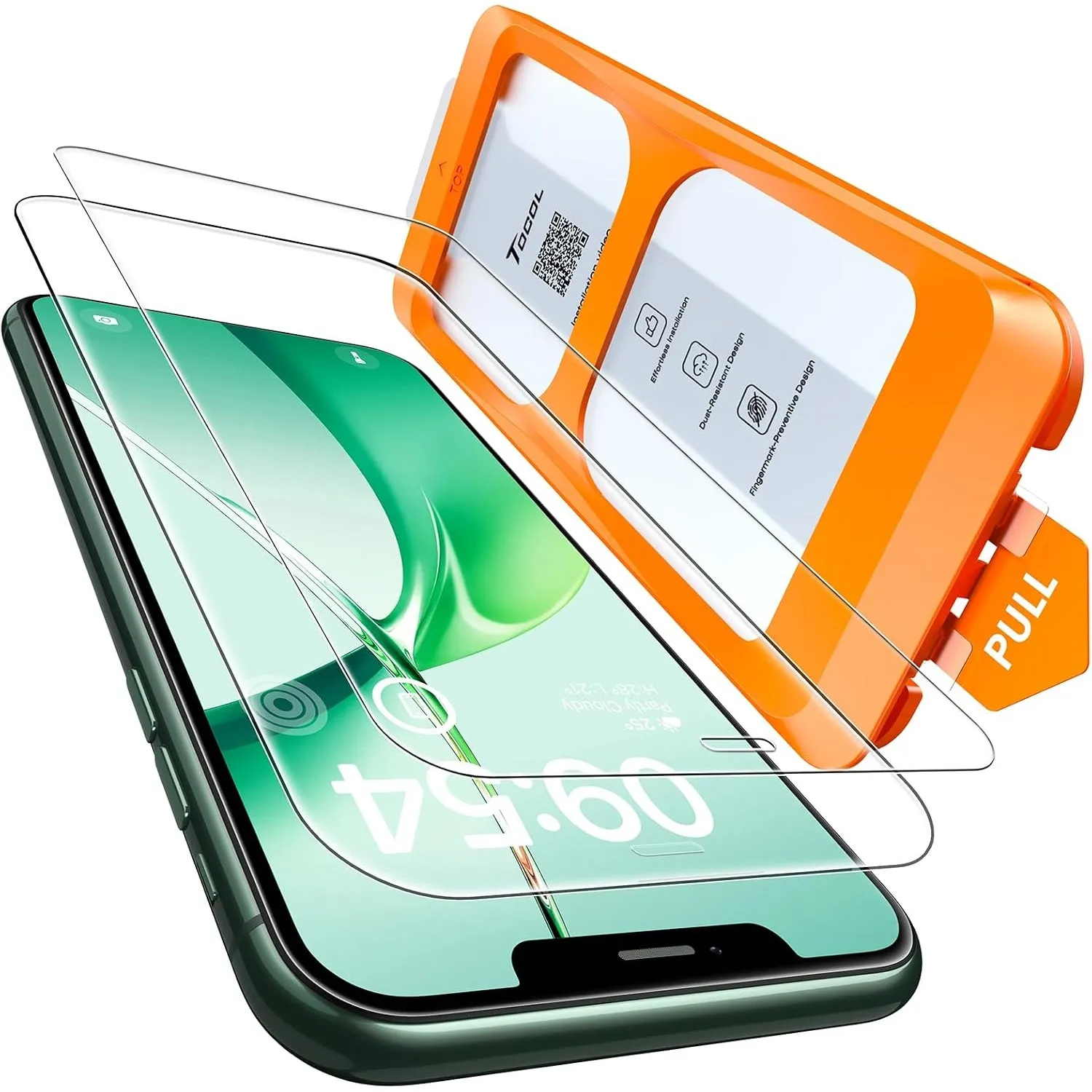TOCOL für Panzerglas für iPhone 11 Pro Max/iPhone XS Max, Einfache Montage | Anti-Bläschen, 9H Militärschutz Stoßfest K…