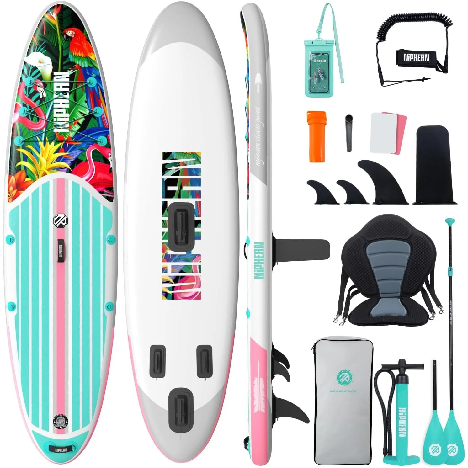 Niphean Stand up Paddling Board mit Sitz und Sup Board Zubehör